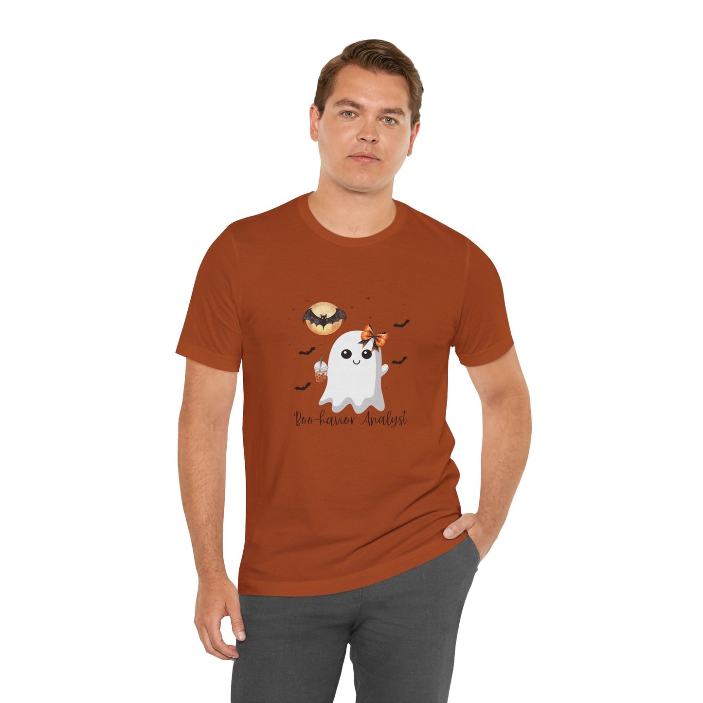 Cute Halloween Ghost Unisex Shirt for Behavior Analysts Printify
