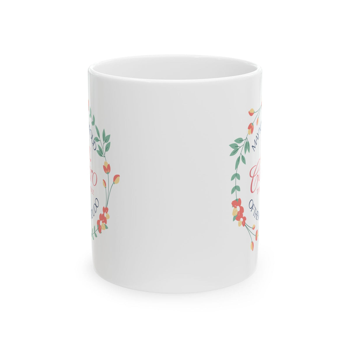 Custom Floral Name Mug “May You Be Proud of the Work You Do” Personalized Thank-You Gift Printify