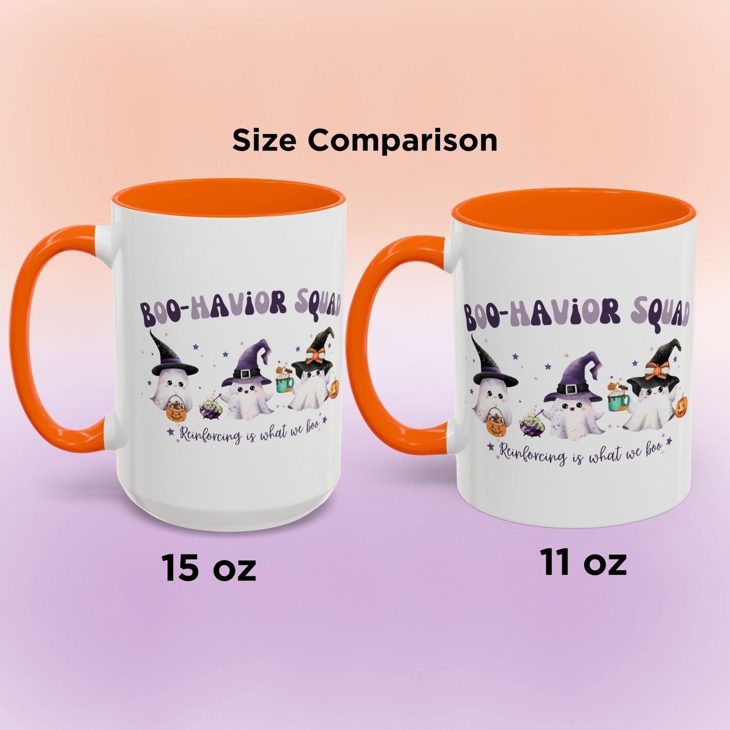 Personalized Boo-Havior Squad Halloween Mug – Cute Ghosts Design for ABA Professionals Affordable ABA Materials