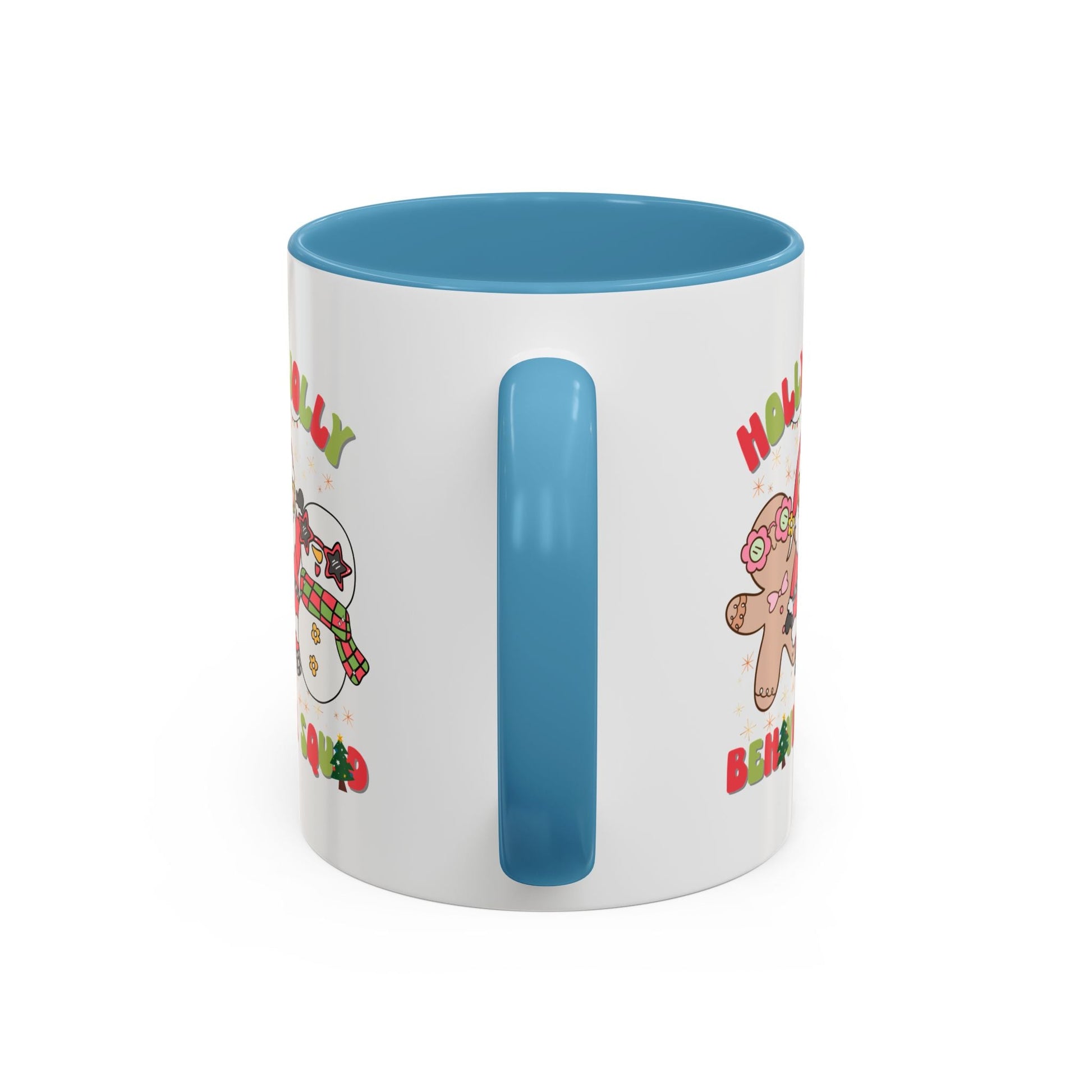 Personalized Holly Jolly Behavior Squad Accent Mug – Custom Holiday Gift for ABA Teams & Therapists Printify