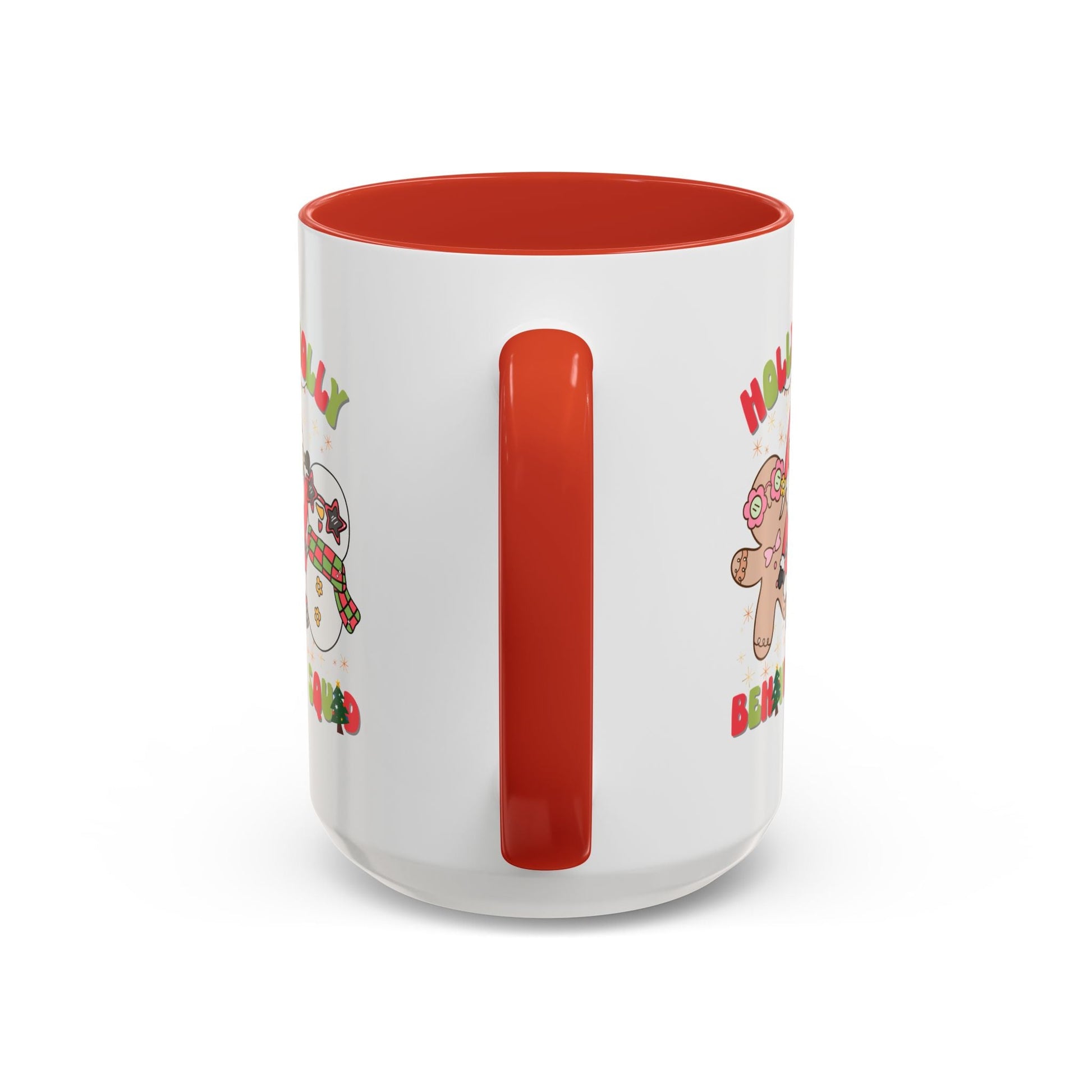 Personalized Holly Jolly Behavior Squad Accent Mug – Custom Holiday Gift for ABA Teams & Therapists Printify