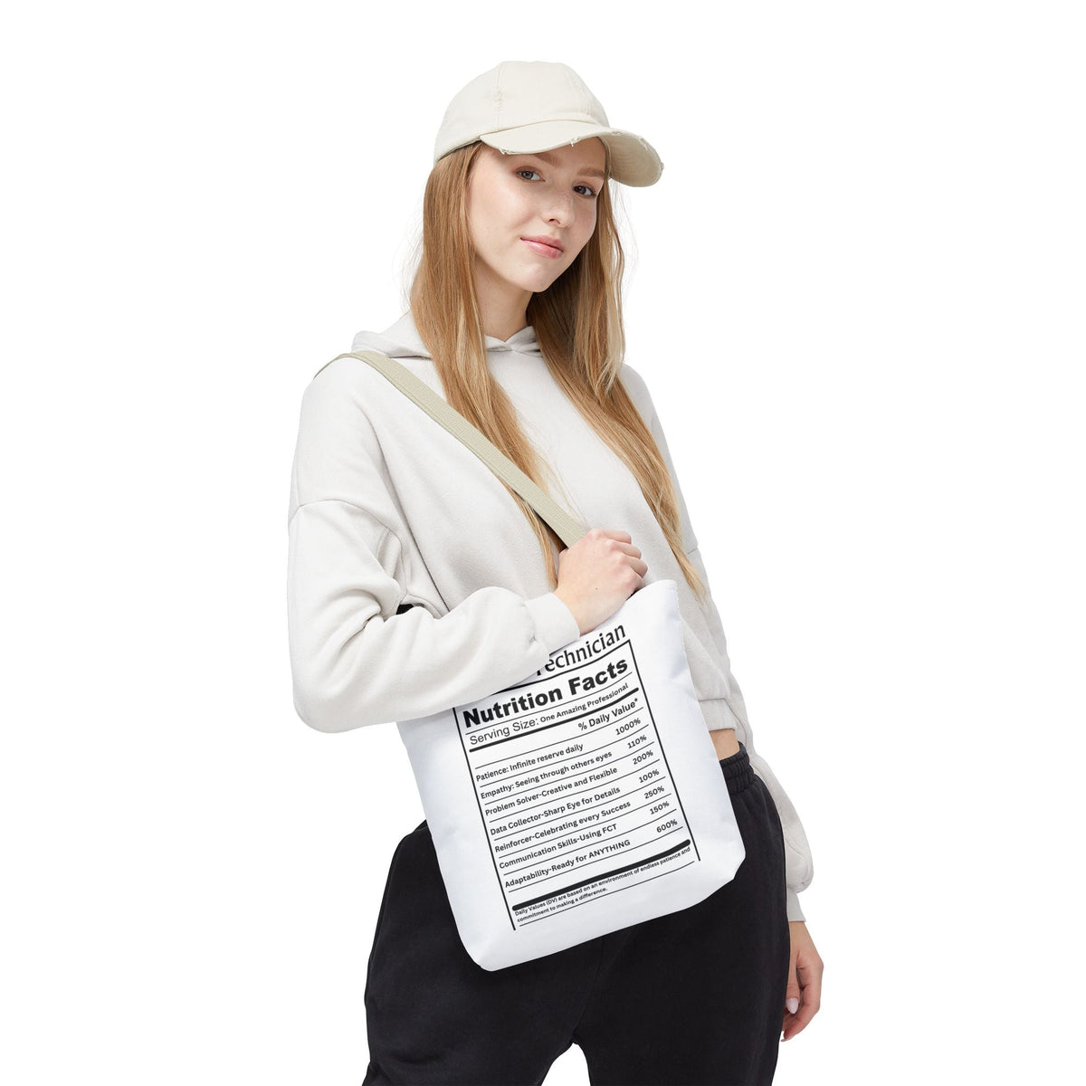Behavior Technician Nutrition Facts Tote Bag Printify