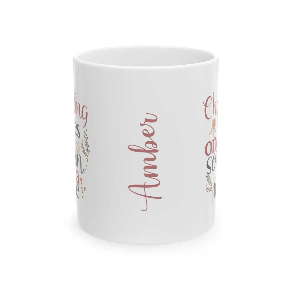 Changing Lives One Session at a Time – Personalized White Ceramic Mug, Custom Name Gift for Therapists & Educators Affordable ABA Materials