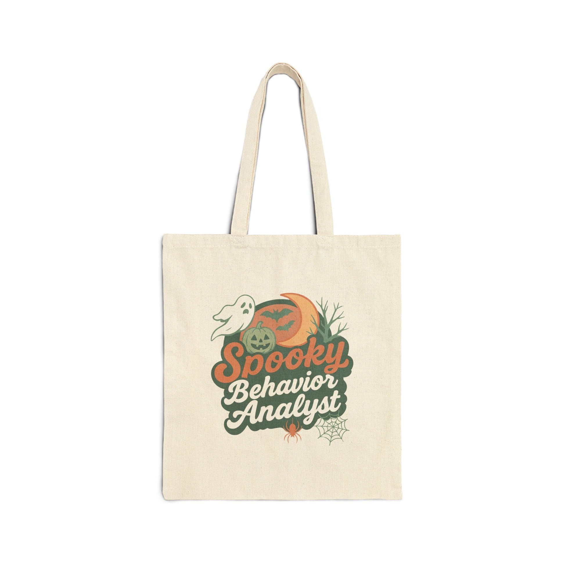 Spooky Behavior Analyst Halloween Tote Bag – Canvas Bag for ABA Professionals and Behavior Analysts Printify