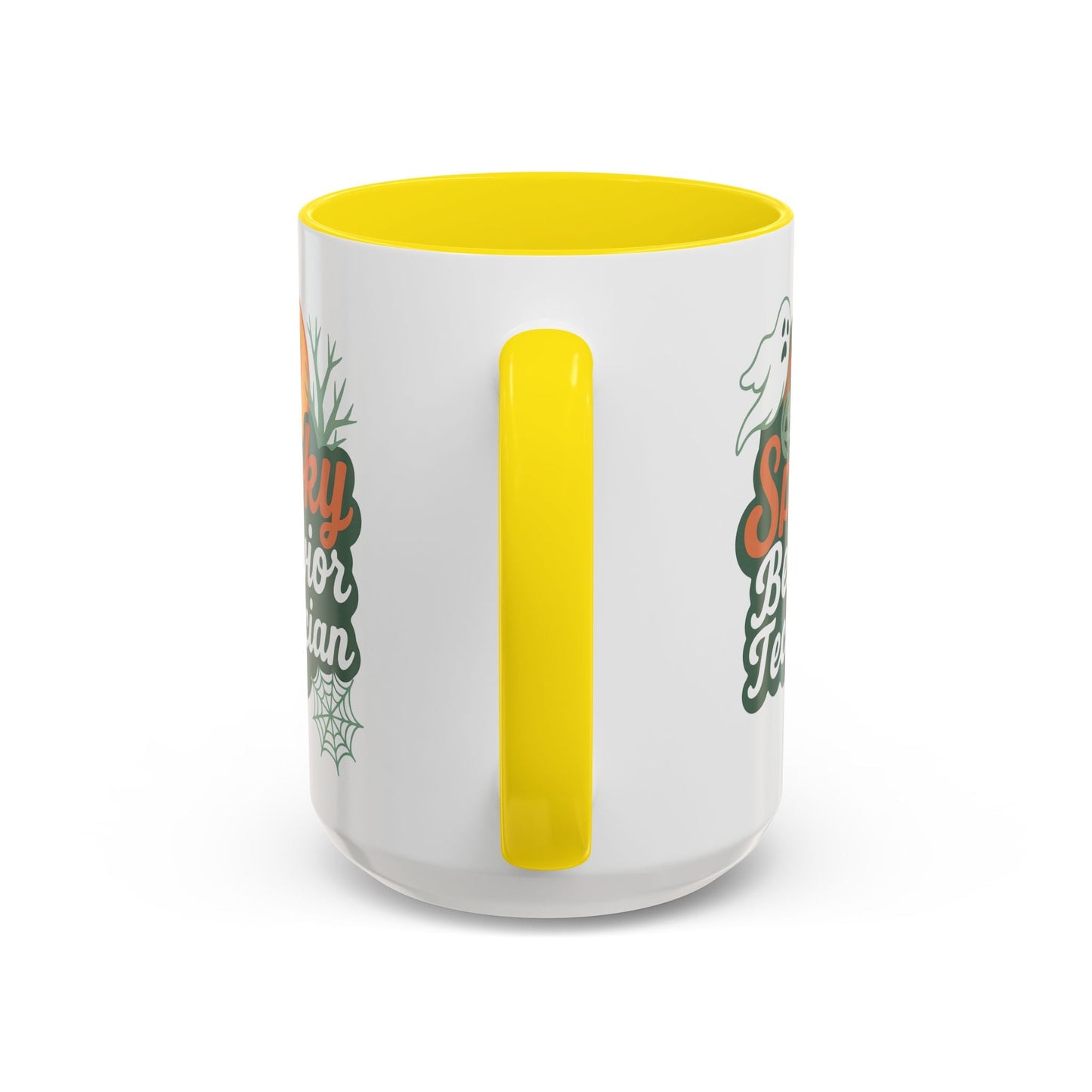 Personalized Spooky Behavior Technician Accent Mug – Custom Name Coffee Cup, 11oz & 15oz, 4 Colors Affordable ABA Materials