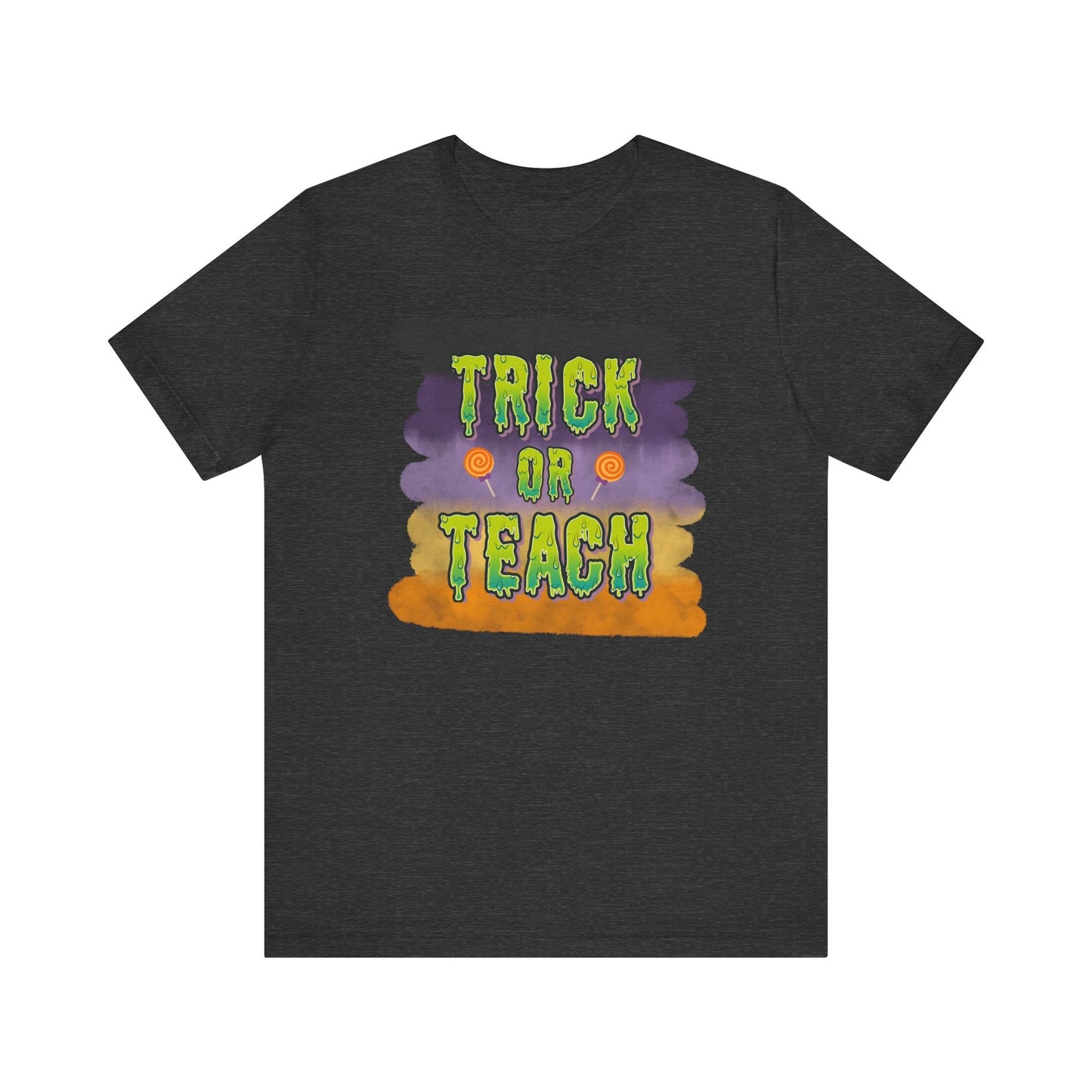 Fun Teacher Halloween Shirt- Unisex Design for Educators Trick or Teach Printify
