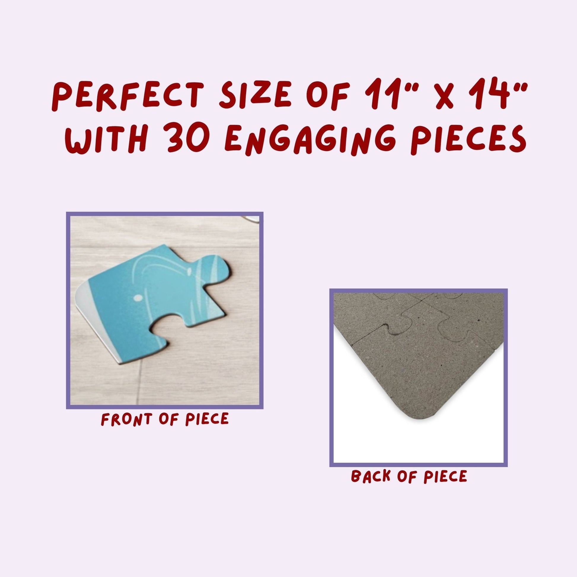 Personalized Penguin Ice Play Puzzle – Custom Name Kids Christmas Jigsaw, 30-Piece Winter or Christmas Gift Affordable ABA Materials