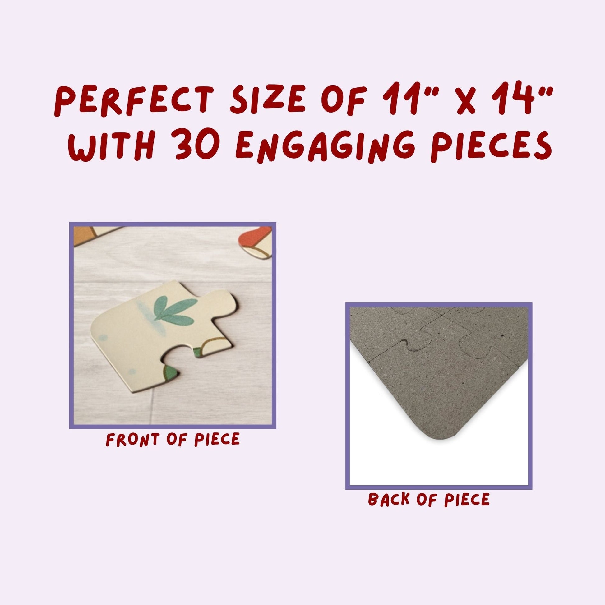 Personalized Santa & Reindeer Puzzle – Custom Name Kids Christmas Jigsaw, 30-Piece Holiday Gift Affordable ABA Materials