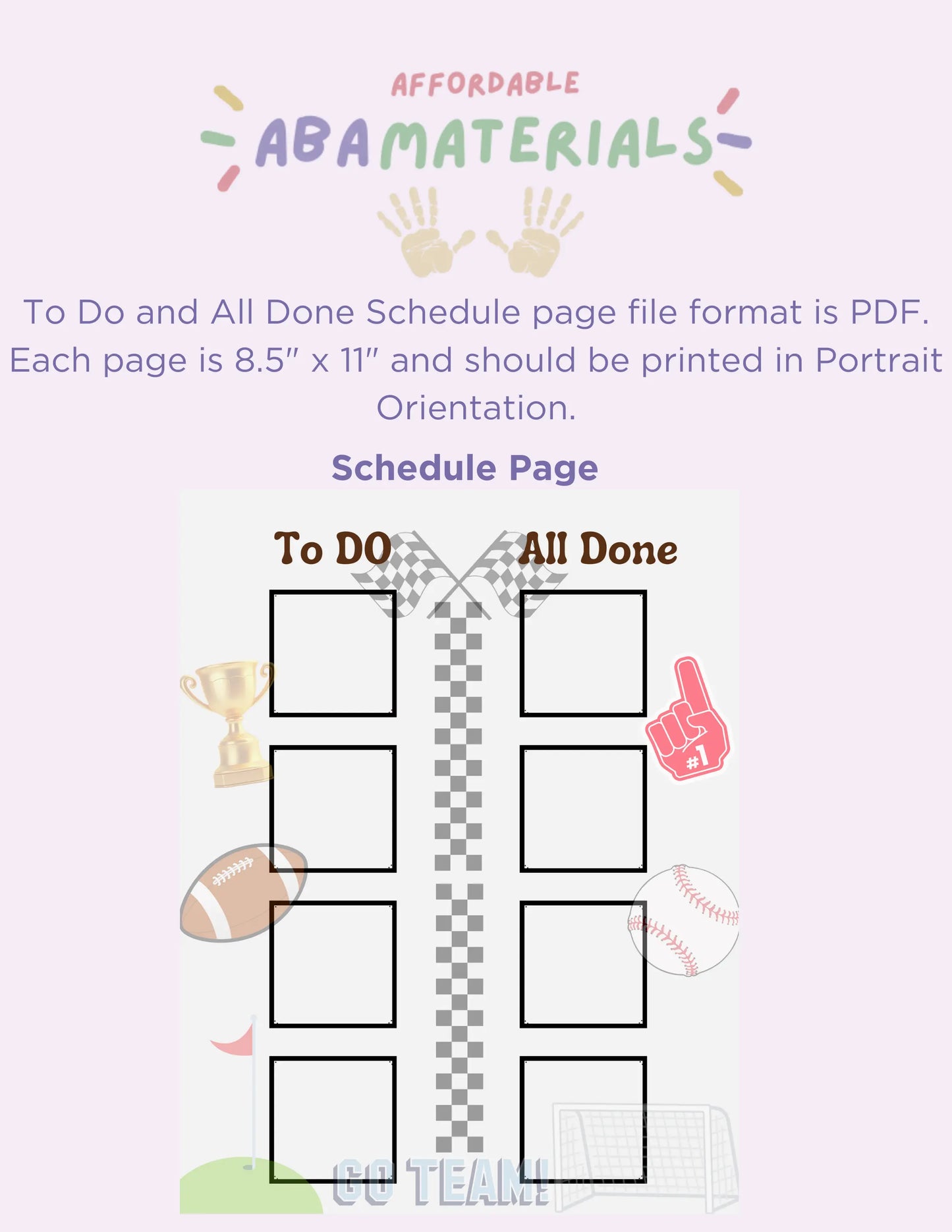 Score Big with our Sports Bundle! Printable First - Then board, schedule, & 5-piece token board for goal-oriented learning and fun routines My Store