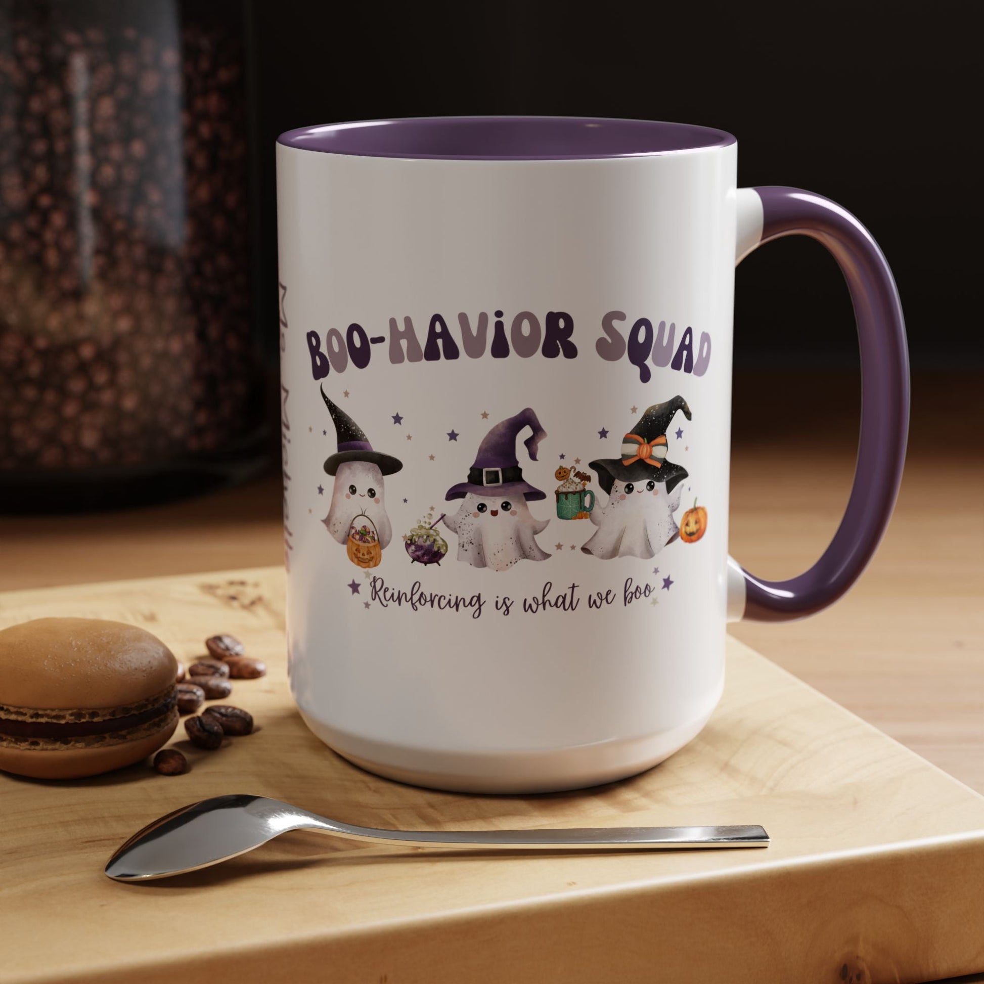 Personalized Boo-Havior Squad Halloween Mug – Cute Ghosts Design for ABA Professionals Affordable ABA Materials