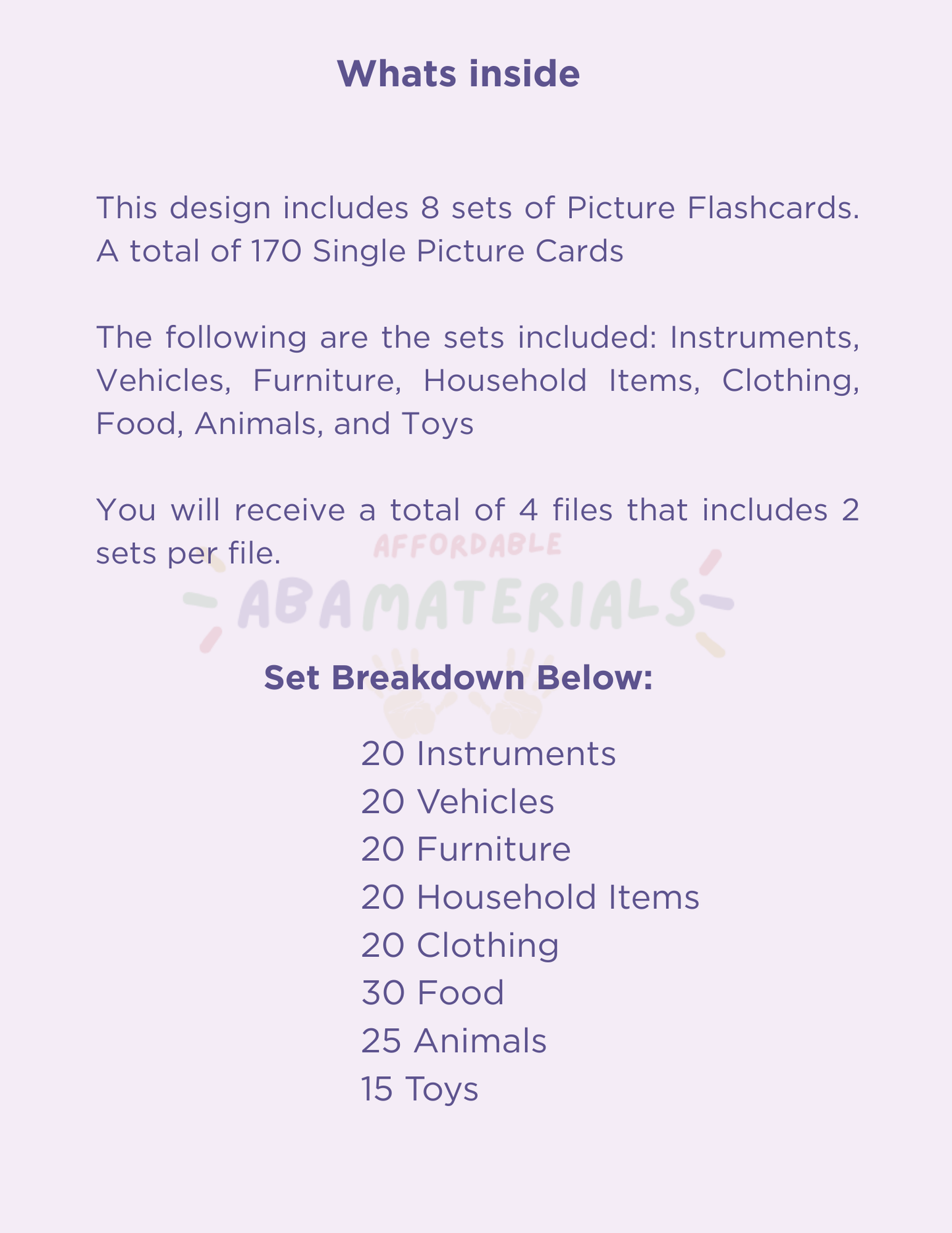 Real Photo Flashcard Mega Bundle – 8 Sets, 170 Picture-Only Cards-Printable PDF Affordable ABA Materials