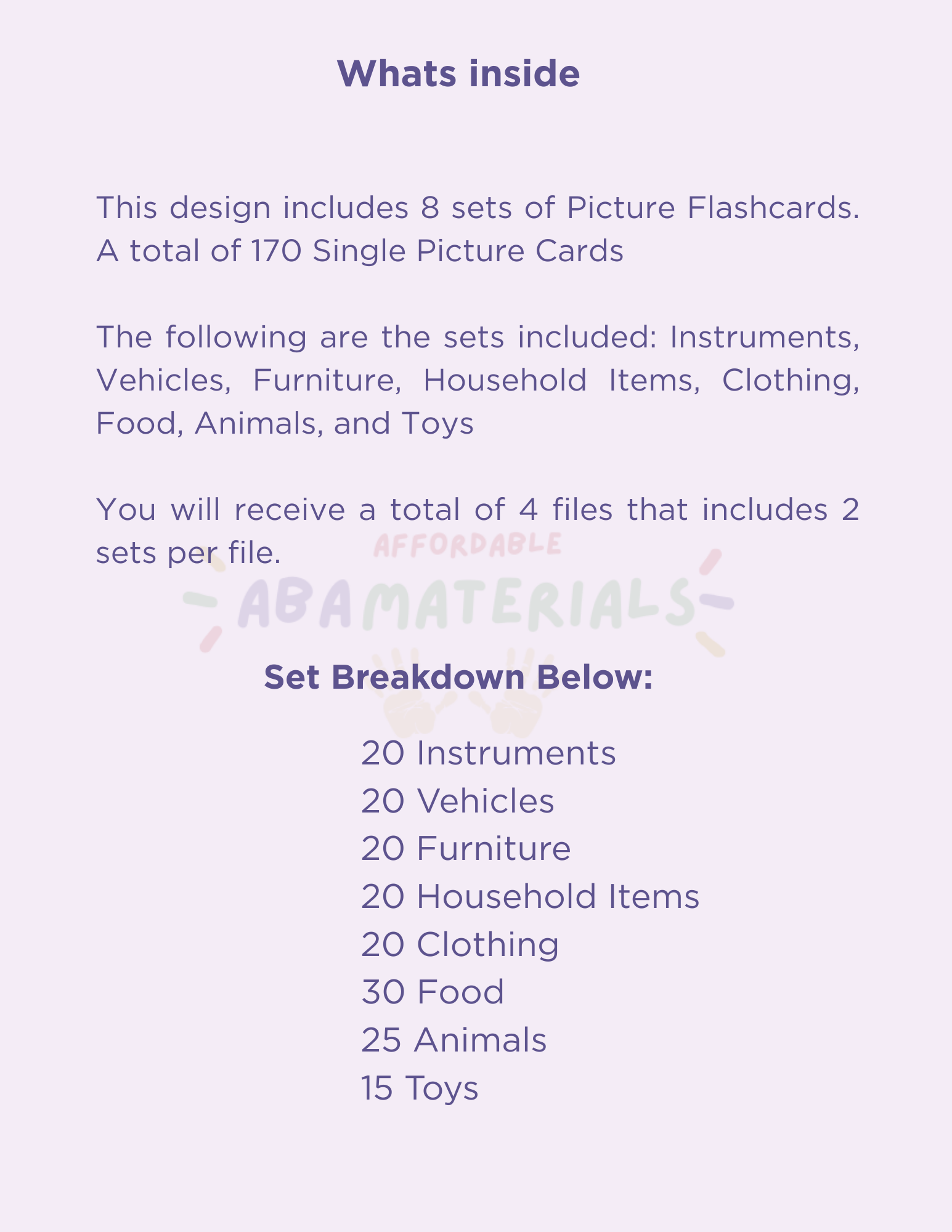 Real Photo Flashcard Mega Bundle – 8 Sets, 170 Picture-Only Cards-Printable PDF Affordable ABA Materials