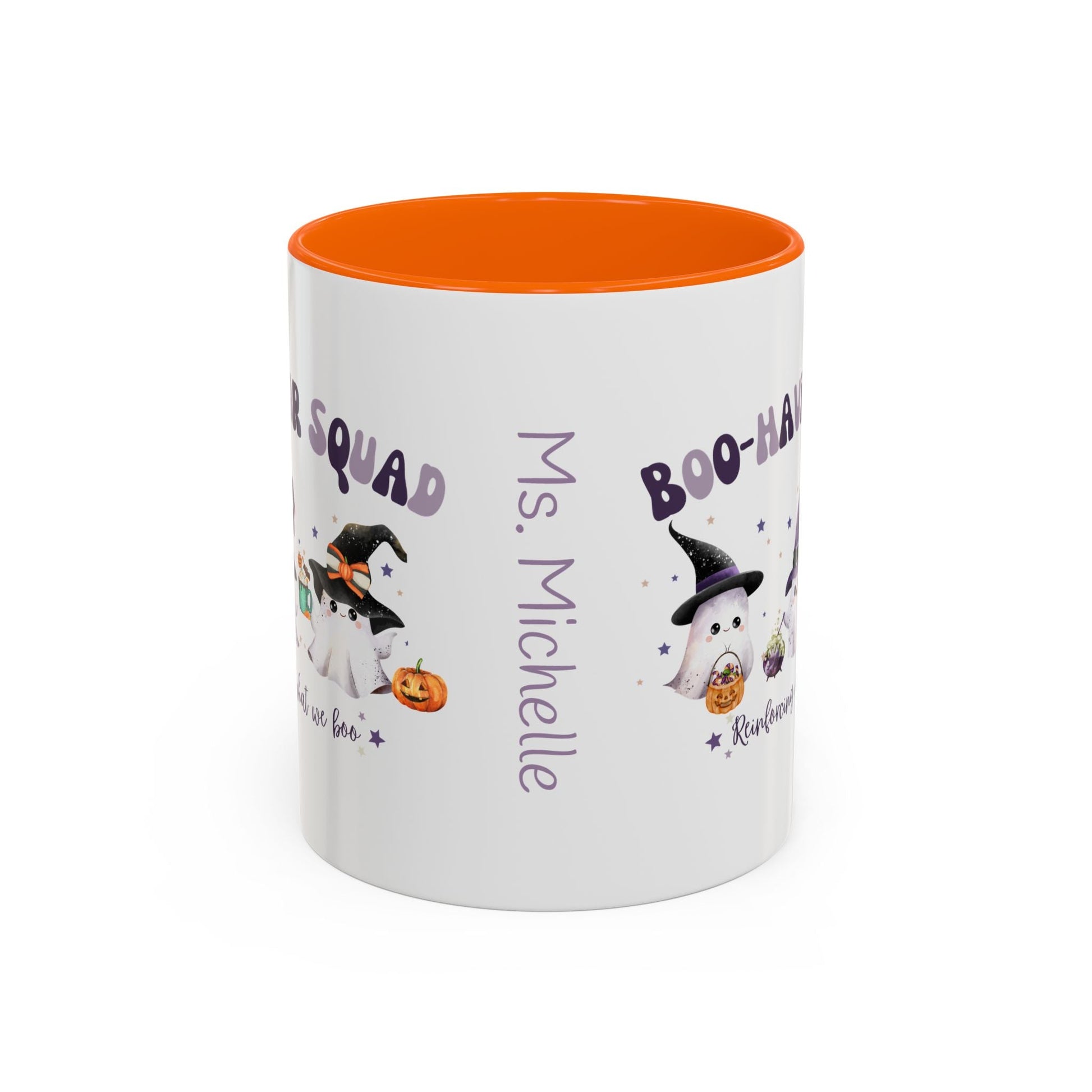 Personalized Boo-Havior Squad Halloween Mug – Cute Ghosts Design for ABA Professionals Affordable ABA Materials