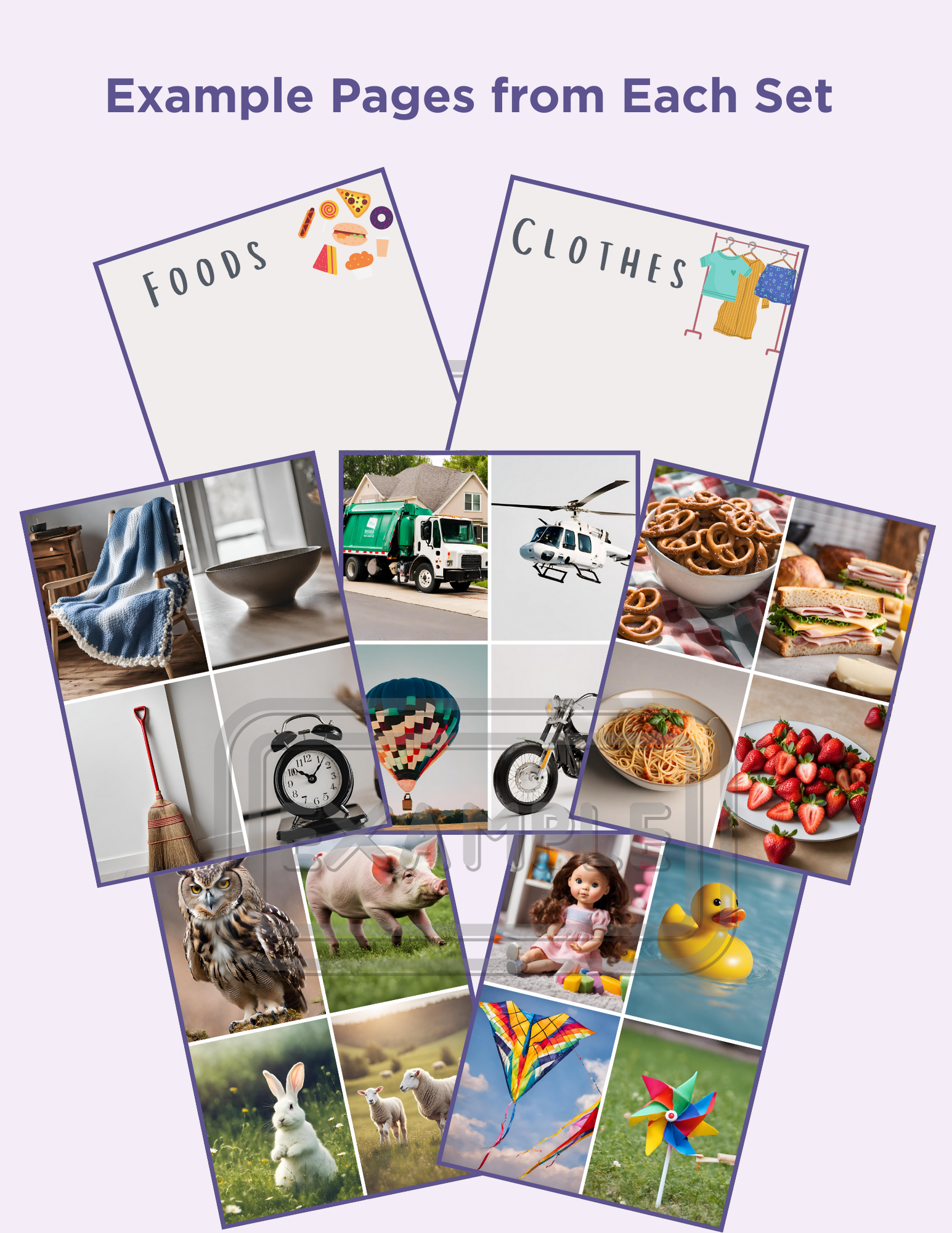 Category Flashcard Mega Bundle – 190 Real Photo Cards and Sorting Pages -Printable PDF Affordable ABA Materials