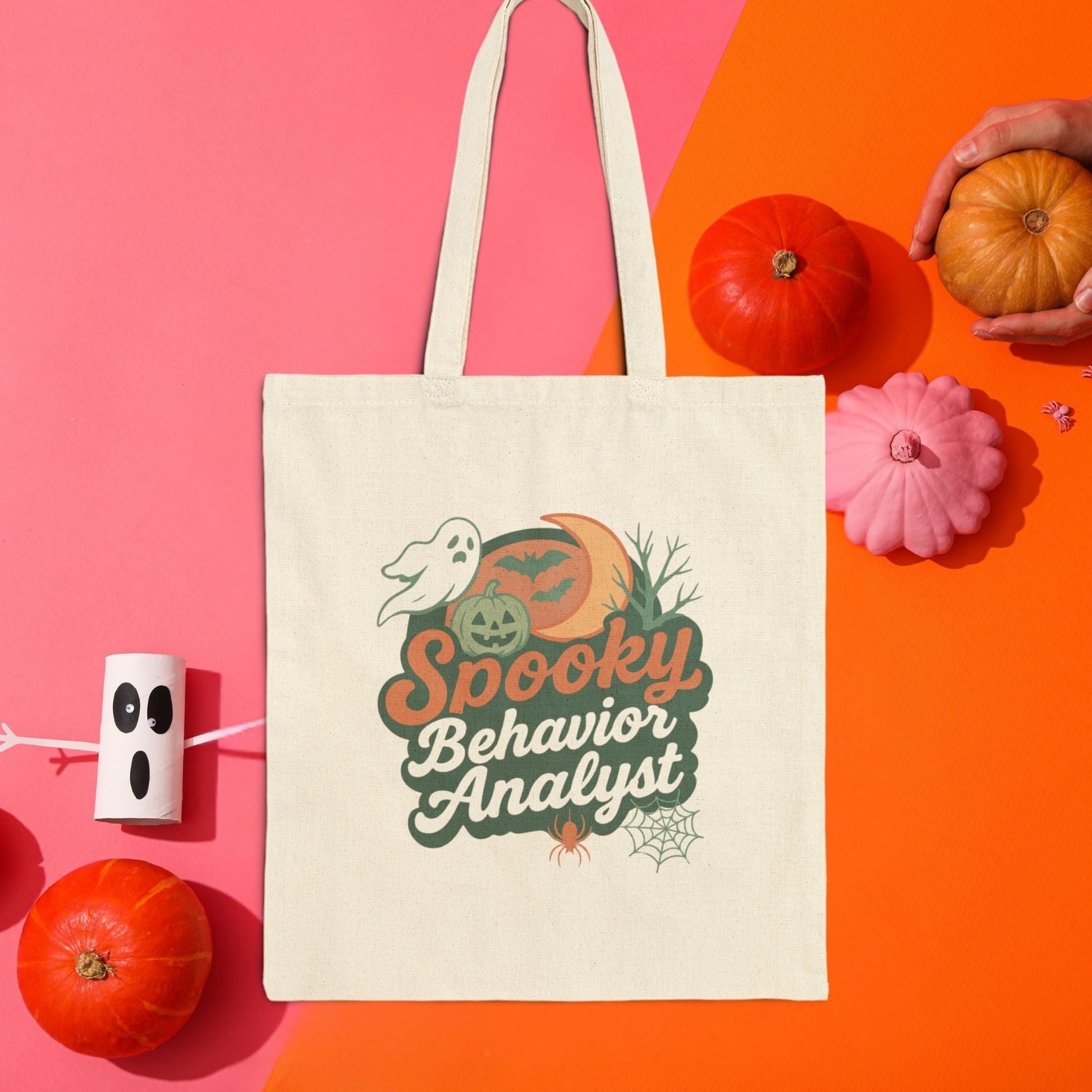 Spooky Behavior Analyst Halloween Tote Bag – Canvas Bag for ABA Professionals and Behavior Analysts Affordable ABA Materials