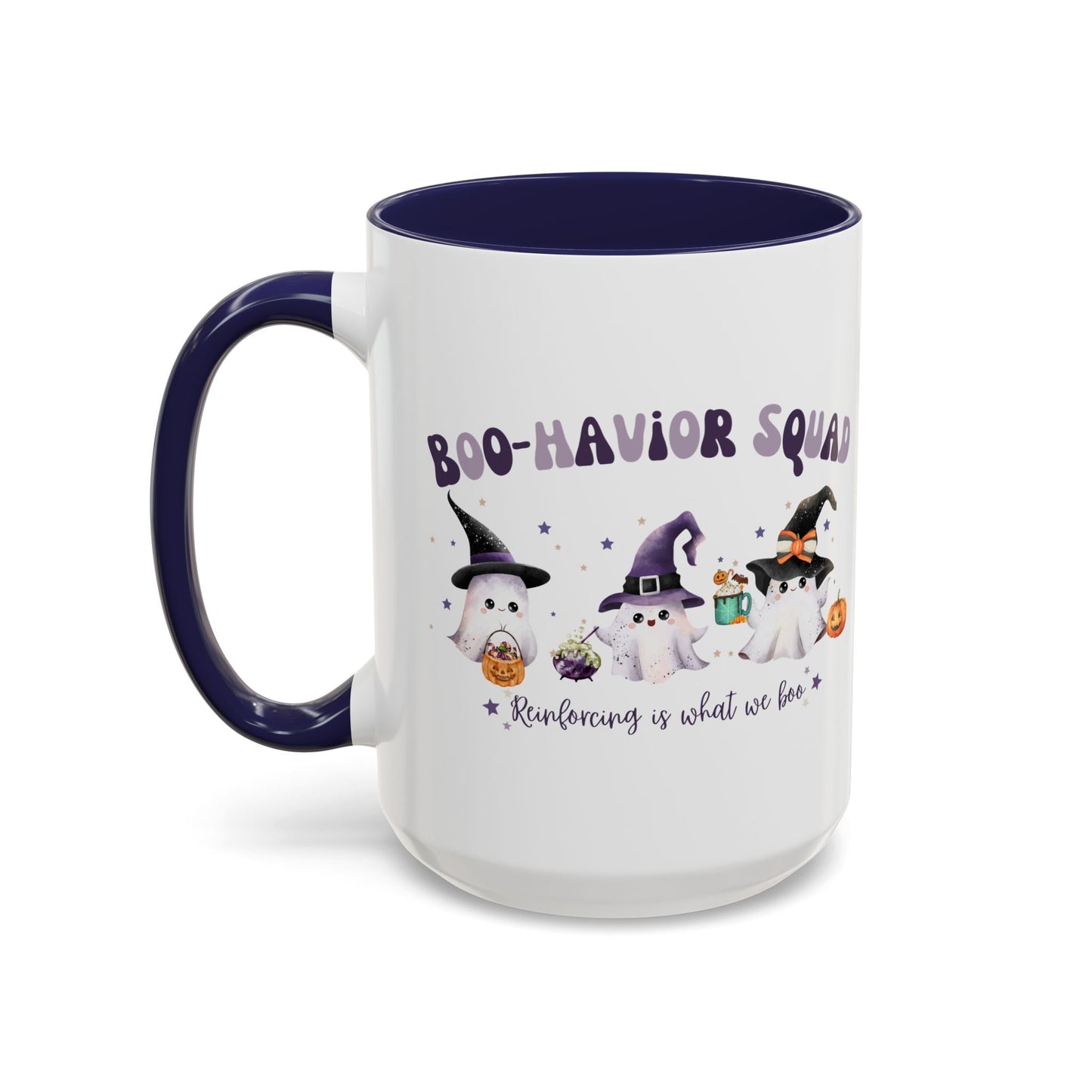 Personalized Boo-Havior Squad Halloween Mug – Cute Ghosts Design for ABA Professionals Printify