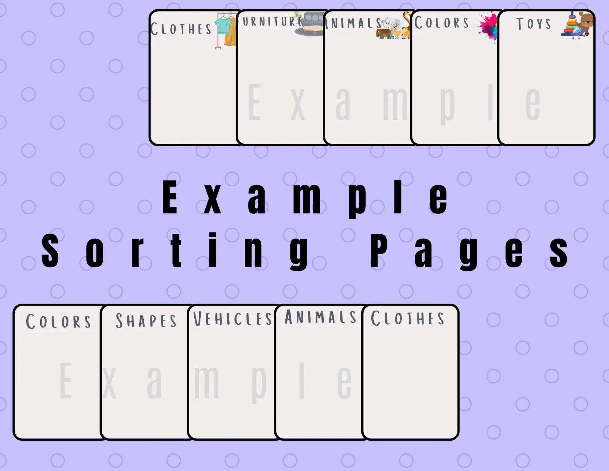 Category Printable Flash Card Bundle: Things That Go Together Set with 100 Images & Sorting Pages Perfect for School or Therapy Sessions My Store