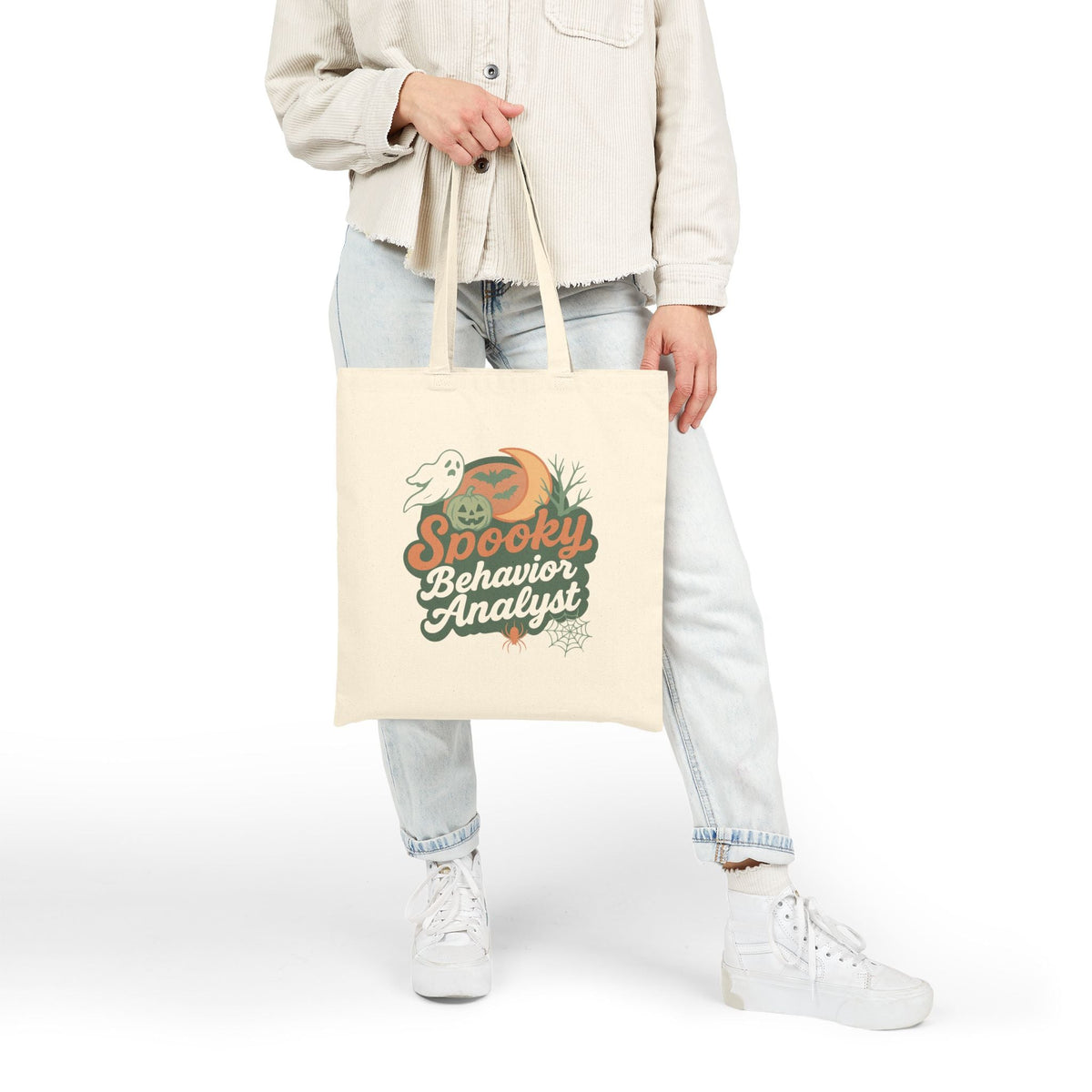 Spooky Behavior Analyst Halloween Tote Bag – Canvas Bag for ABA Professionals and Behavior Analysts Affordable ABA Materials