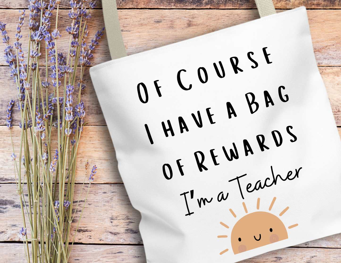 Teacher Tote – "Bag of Rewards" Essential Printify