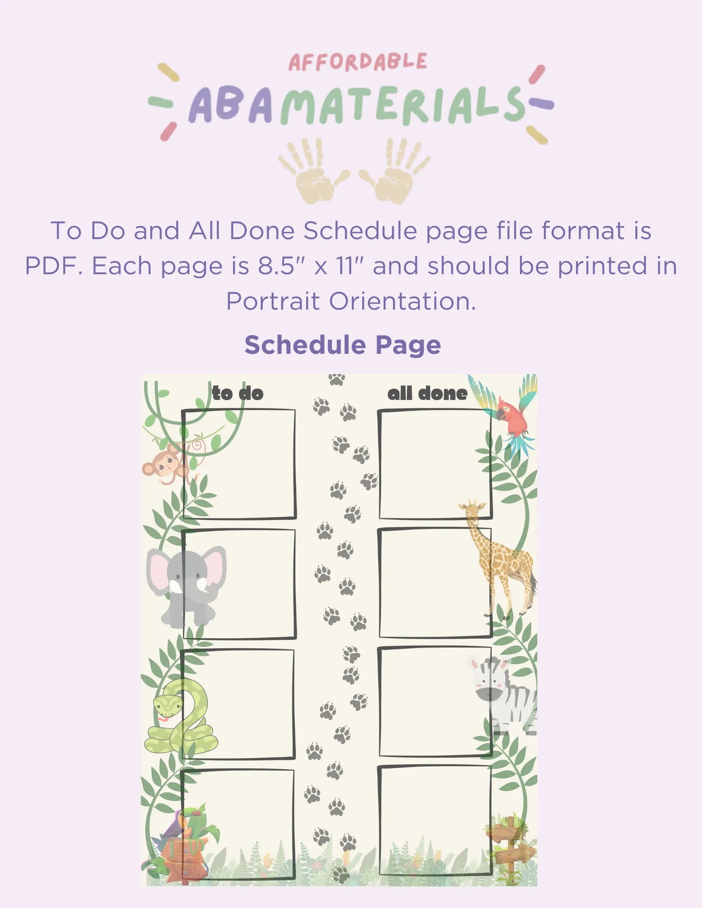 Adorable Animal-Themed MEGA Bundle: Printable First-Then Board, Schedule, and Token Board Matching Set Animal-Inspired Pack Perfect for Kids My Store