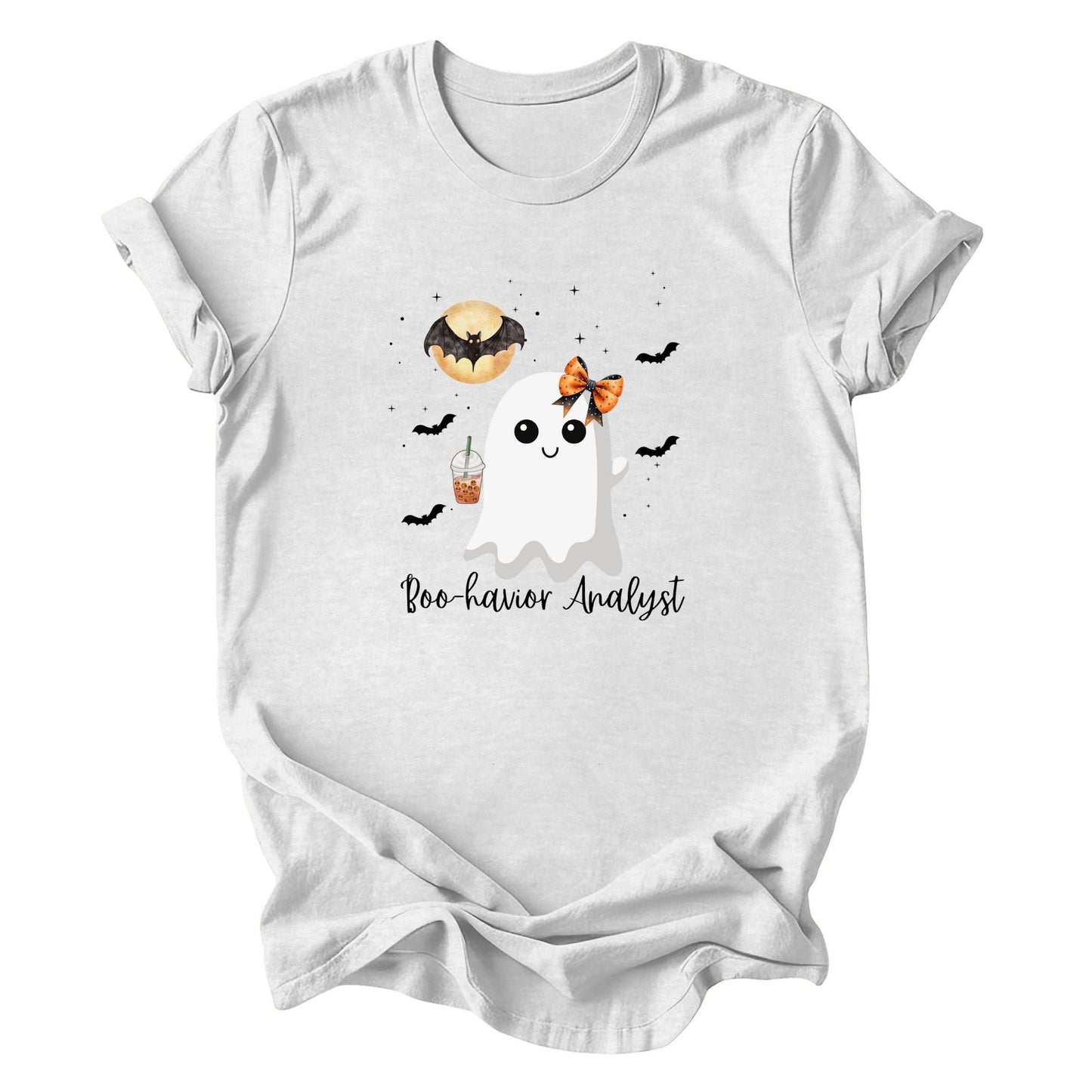 Cute Halloween Ghost Unisex Shirt for Behavior Analysts Printify