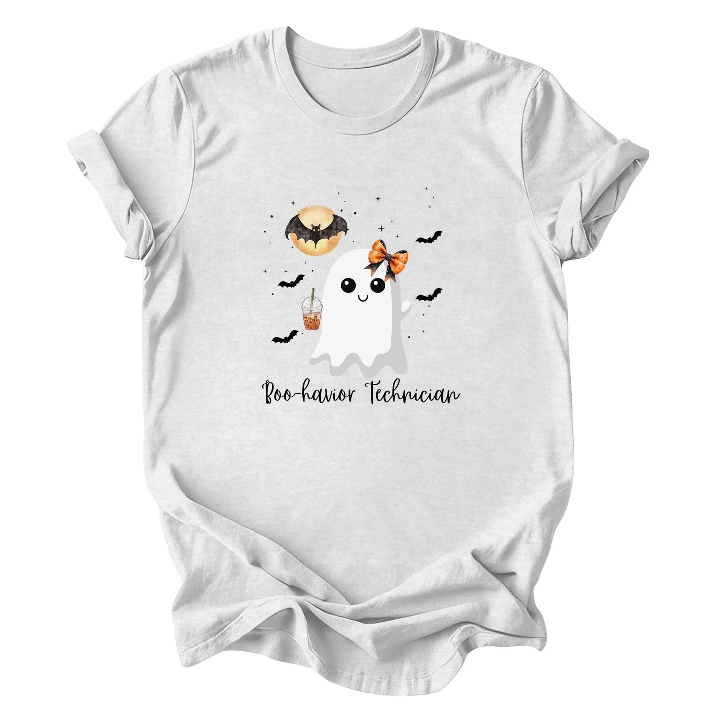 Cute Behavior Technician Halloween Ghost Shirt -"Boo-havior Technician" Unisex Shirt Printify