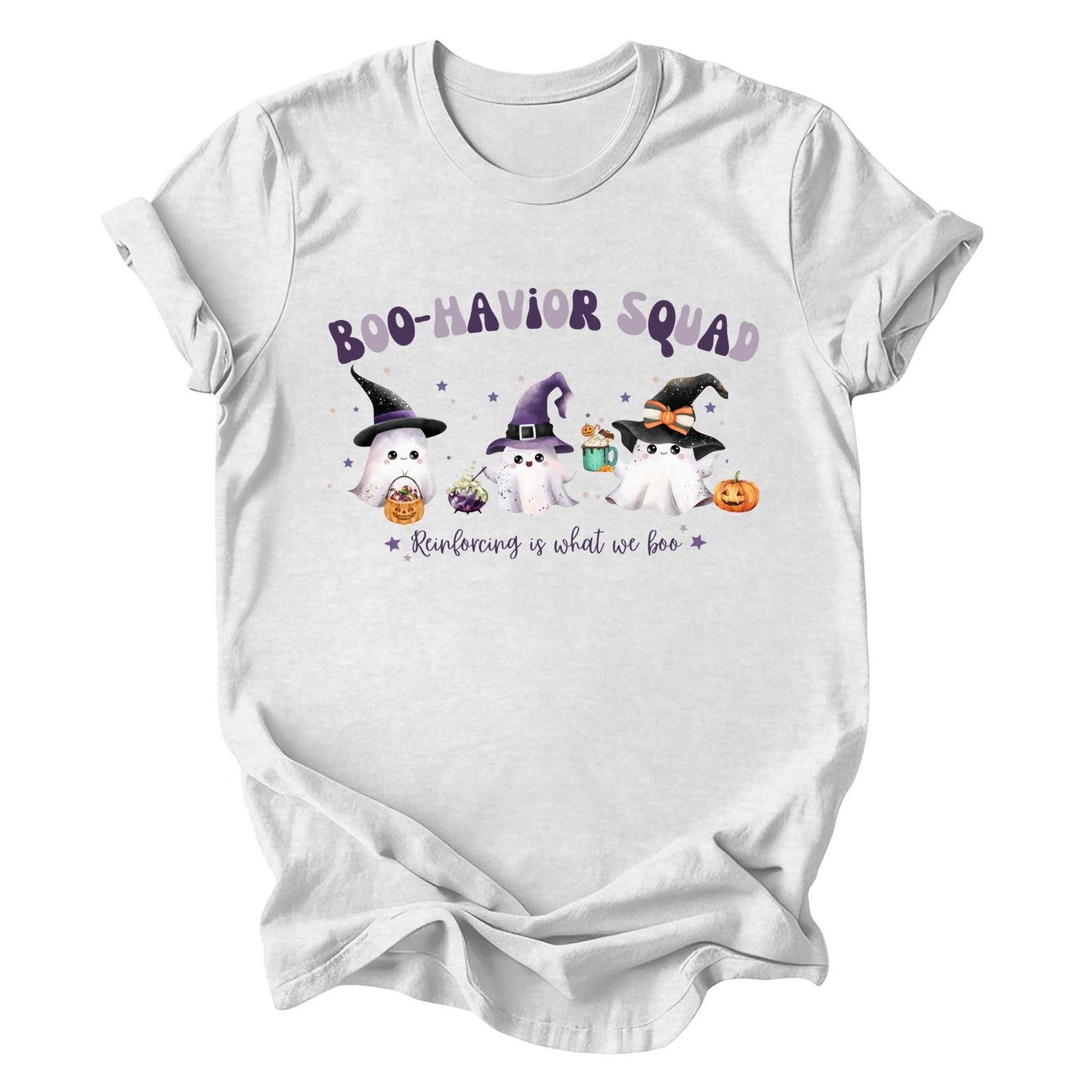 ABA Team Halloween T-Shirt- Cute Boo-havior Squad Unisex t-shirt Affordable ABA Materials