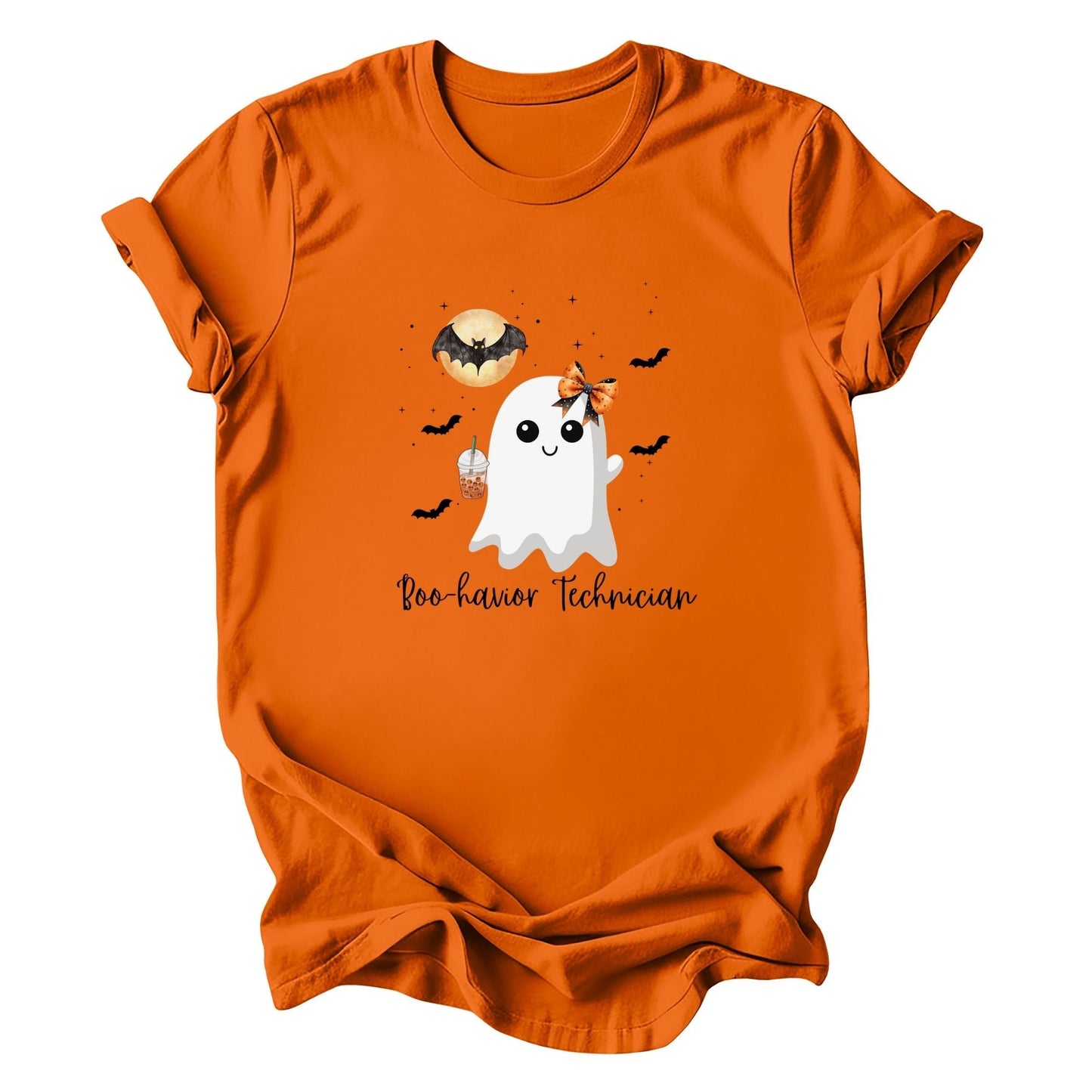 Cute Behavior Technician Halloween Ghost Shirt -"Boo-havior Technician" Unisex Shirt Printify