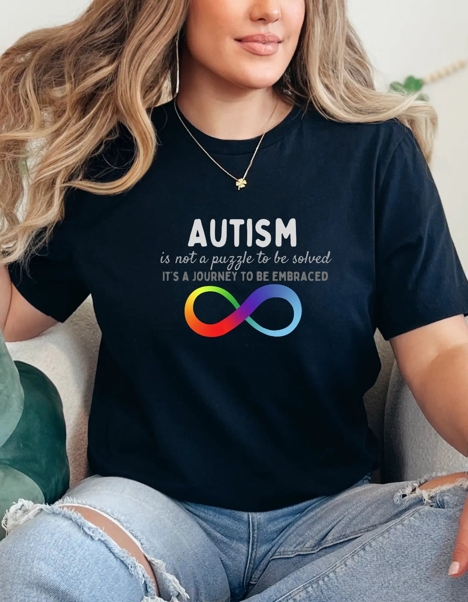 Autism Acceptance T-Shirt: Neurodiversity Shirt for supporters of the Autism Community Unisex T-Shirt Ideal Gift for Teachers and Therapists Affordable ABA Materials
