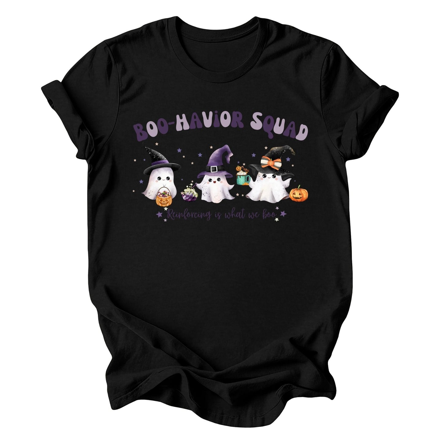 ABA Team Halloween T-Shirt- Cute Boo-havior Squad Unisex t-shirt Affordable ABA Materials
