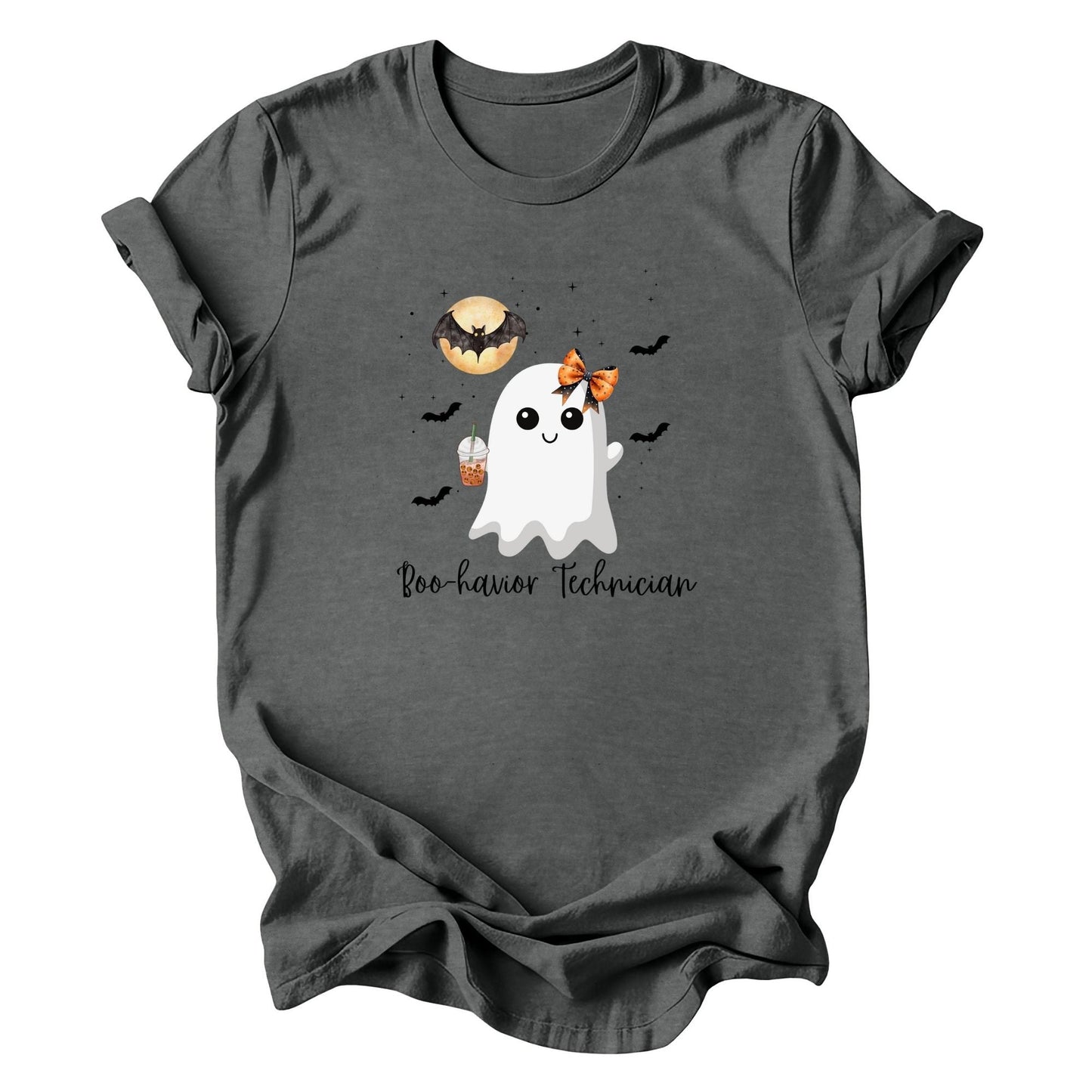 Cute Behavior Technician Halloween Ghost Shirt -"Boo-havior Technician" Unisex Shirt Printify