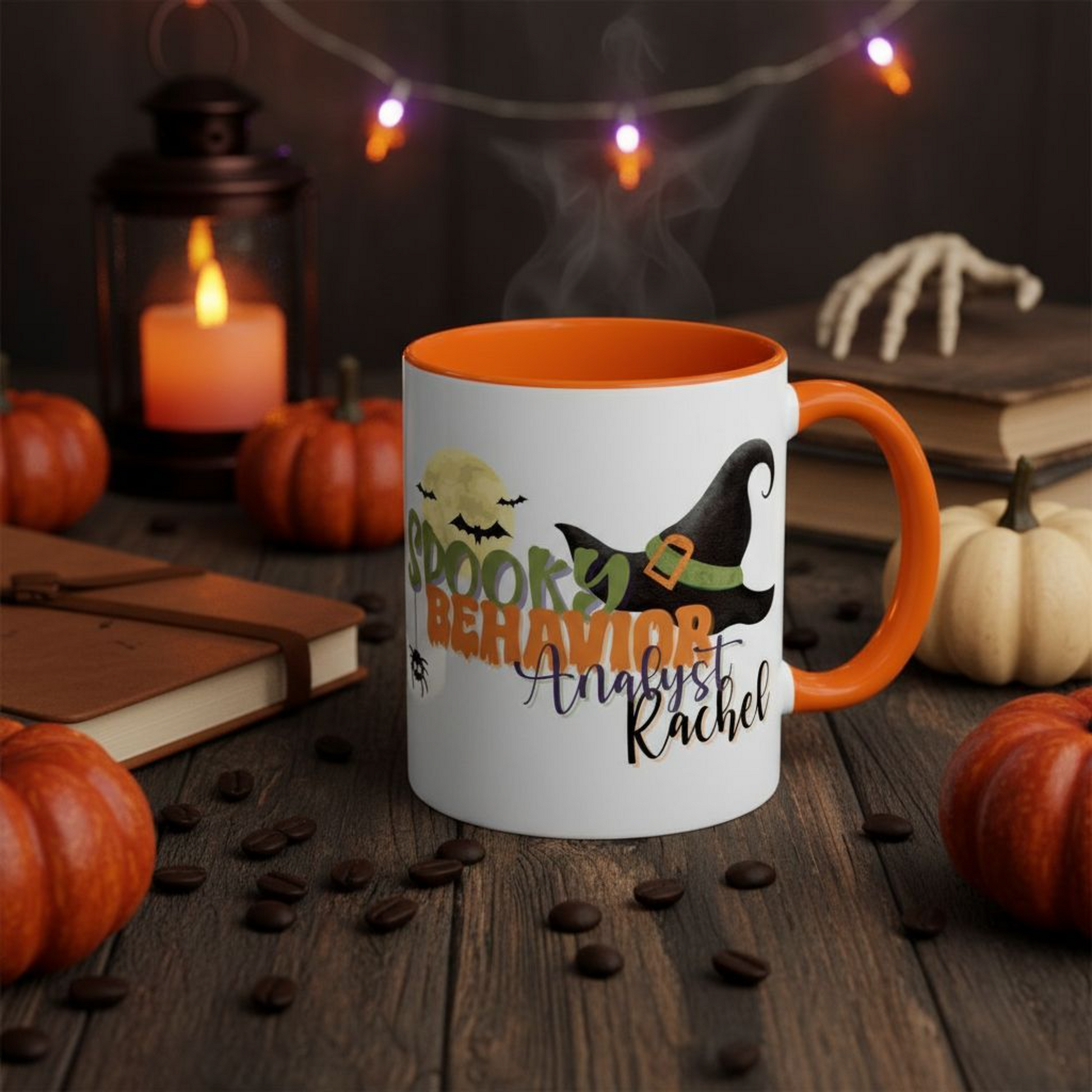 Personalized Spooky Behavior Analyst Halloween Mug – Witch Design Affordable ABA Materials