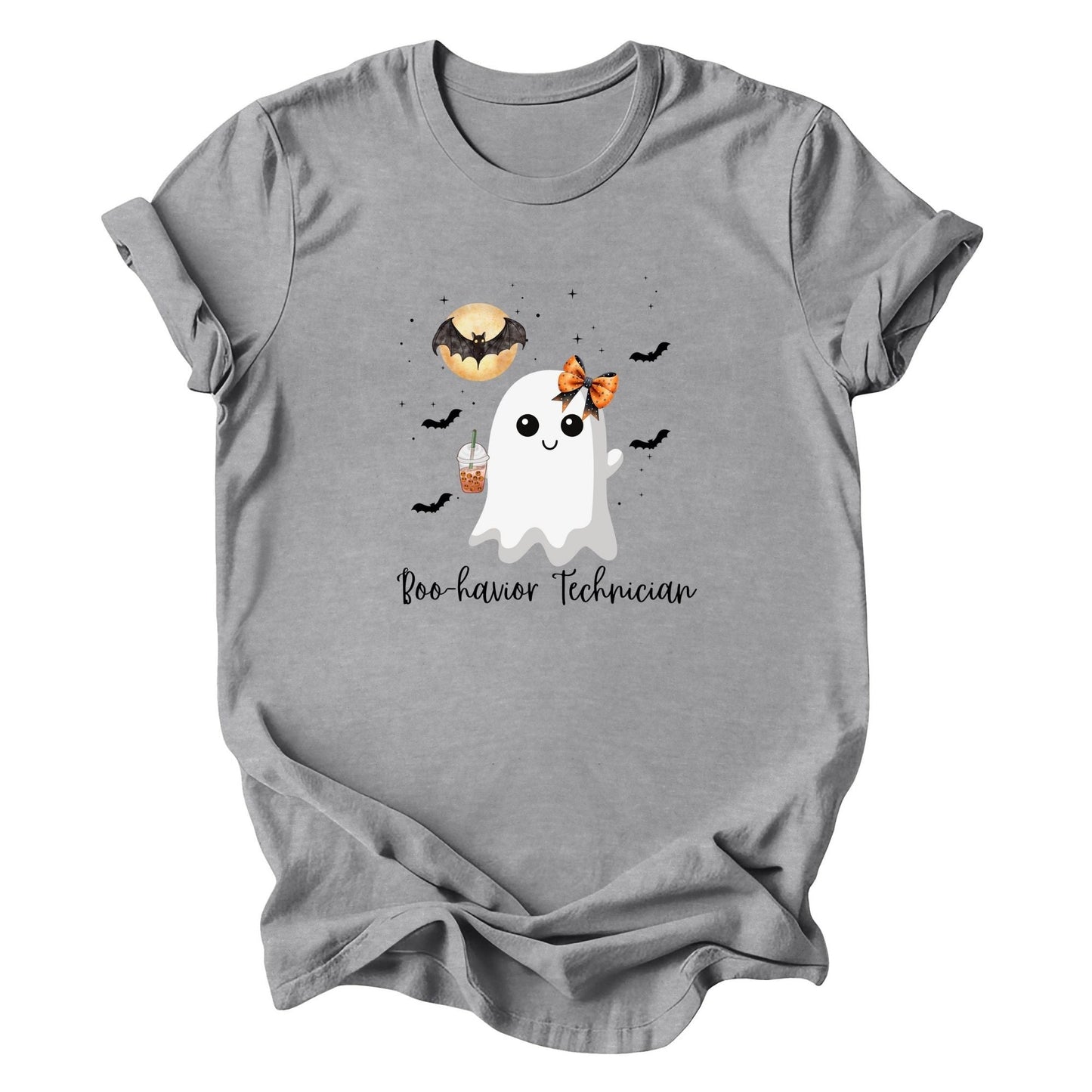 Cute Behavior Technician Halloween Ghost Shirt -"Boo-havior Technician" Unisex Shirt Printify