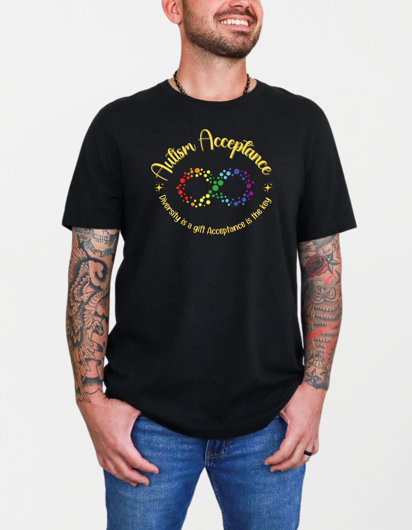 Unisex Autism Acceptance Shirt – "Diversity is a Gift, Acceptance is the Key" Affordable ABA Materials