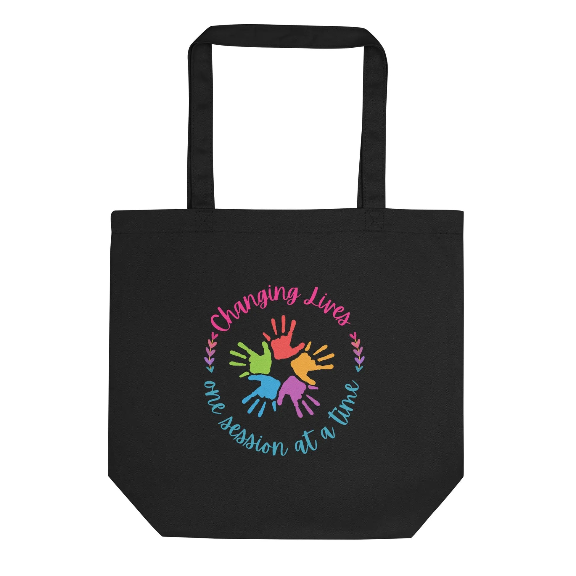 Changing Lives One Session at a Time Tote Bag ABA Therapy Tote, Perfect Gift for Therapist, Inspirational quote Bag Affordable ABA Materials