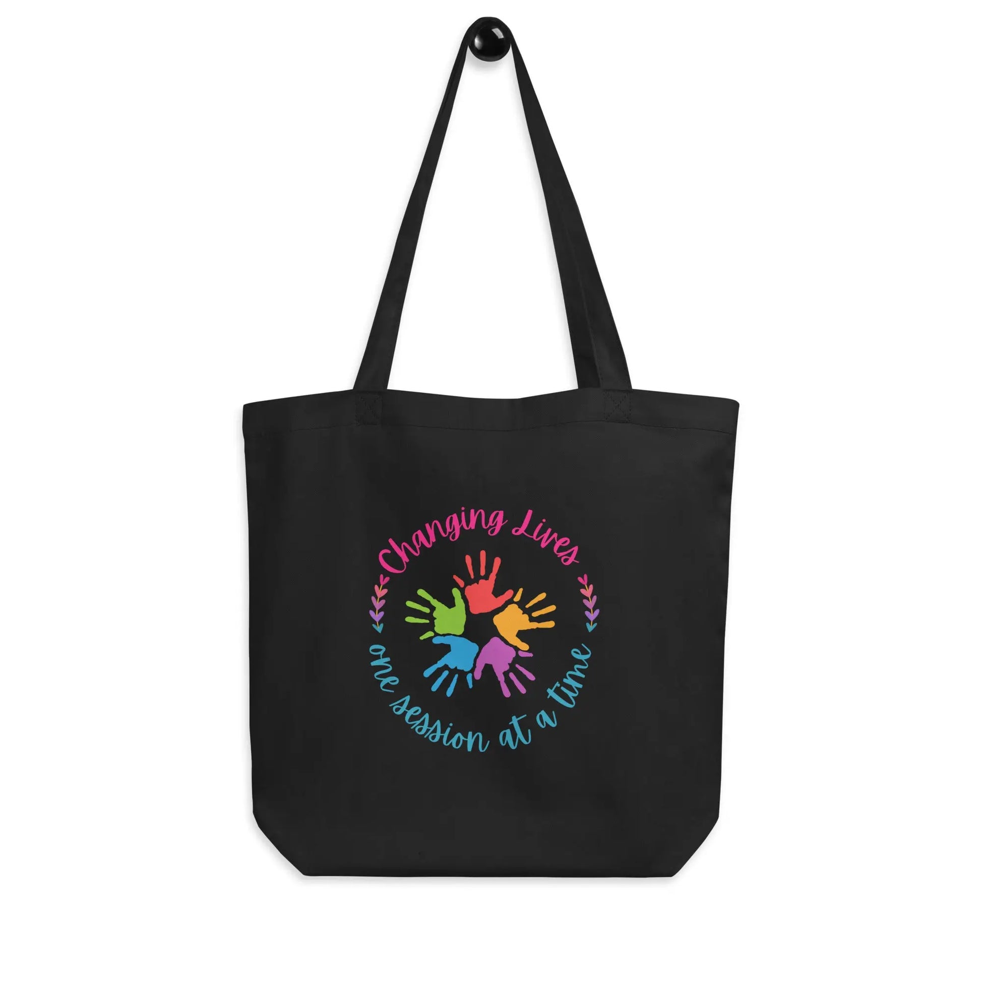 Changing Lives One Session at a Time Tote Bag ABA Therapy Tote, Perfect Gift for Therapist, Inspirational quote Bag Affordable ABA Materials