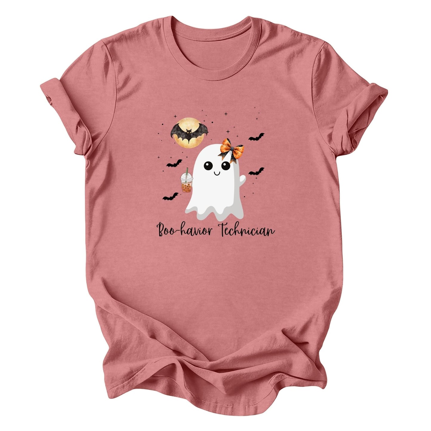 Cute Behavior Technician Halloween Ghost Shirt -"Boo-havior Technician" Unisex Shirt Printify
