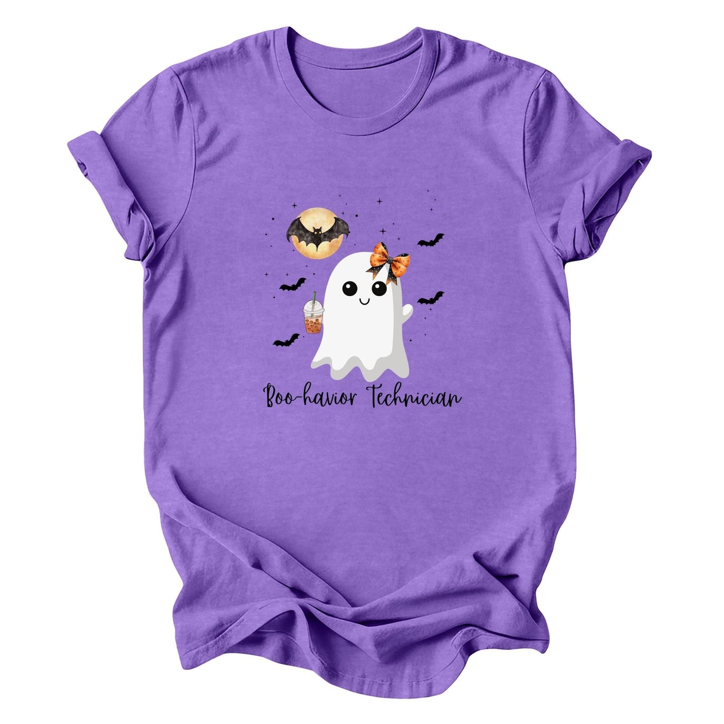 Cute Behavior Technician Halloween Ghost Shirt -"Boo-havior Technician" Unisex Shirt Printify