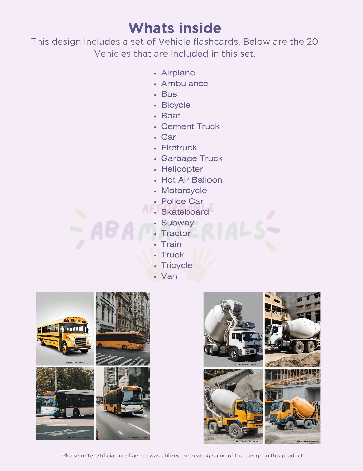 20 Transport Vehicles Flash Cards, Montessori Learning Preschool Flashcards, Back to school, Gift for Kids, Printable Cards, Playroom Cards. My Store