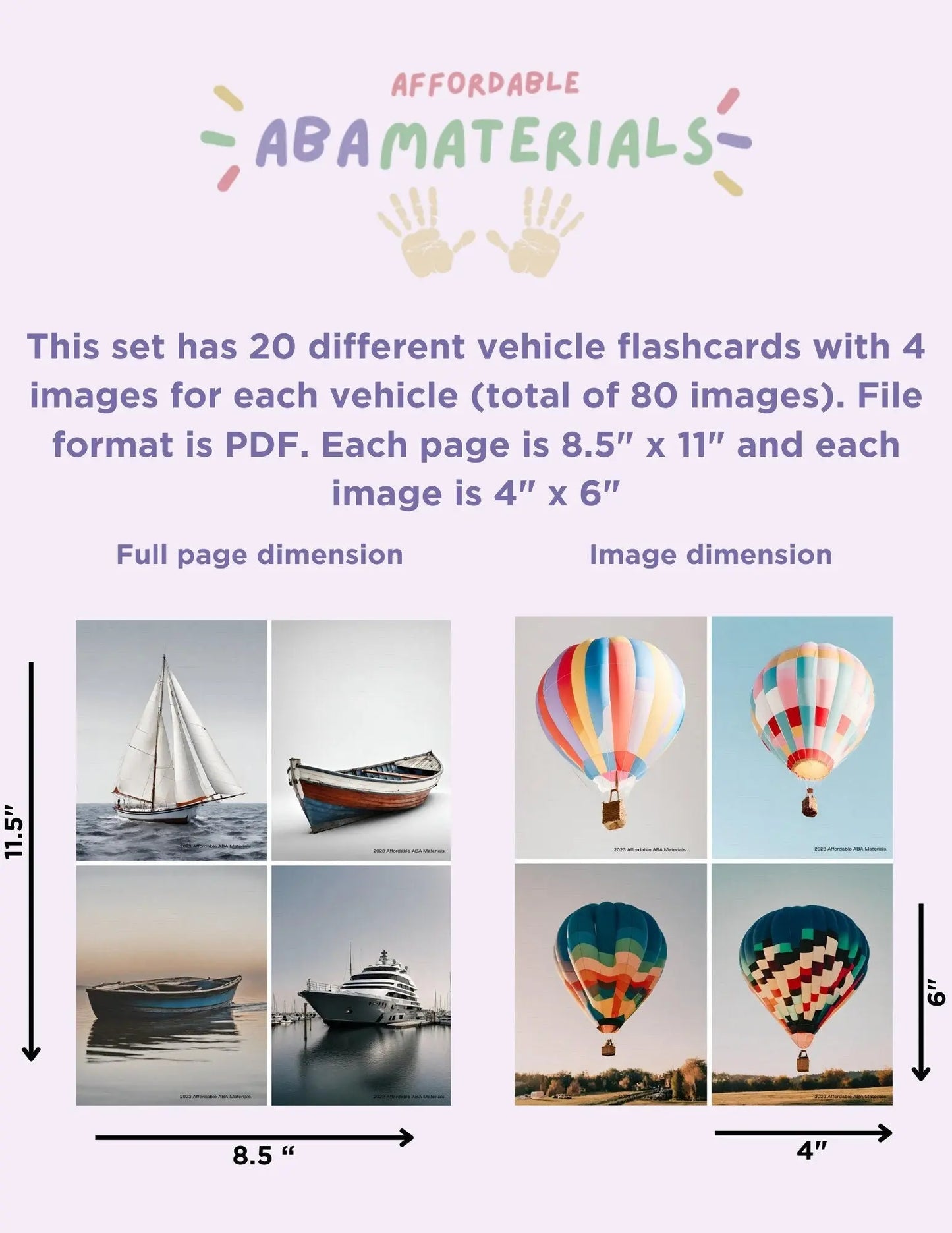 20 Transport Vehicles Flash Cards, Montessori Learning Preschool Flashcards, Back to school, Gift for Kids, Printable Cards, Playroom Cards. My Store