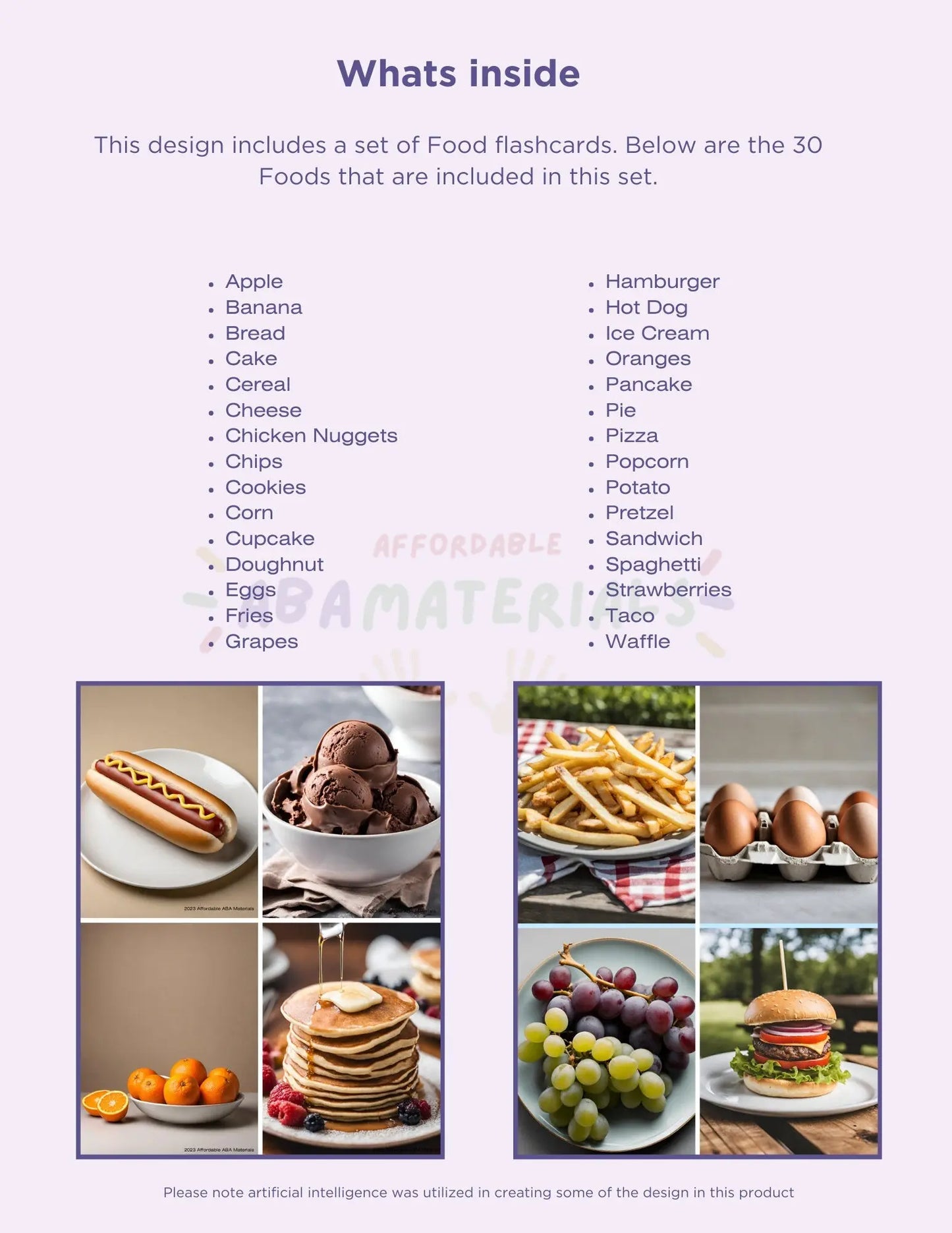 30 Food bundle Flash Cards , Restaurant, Rewards food therapy, Kids Board Chart , Nomenclature, Montessori, Digital download, Printable. My Store