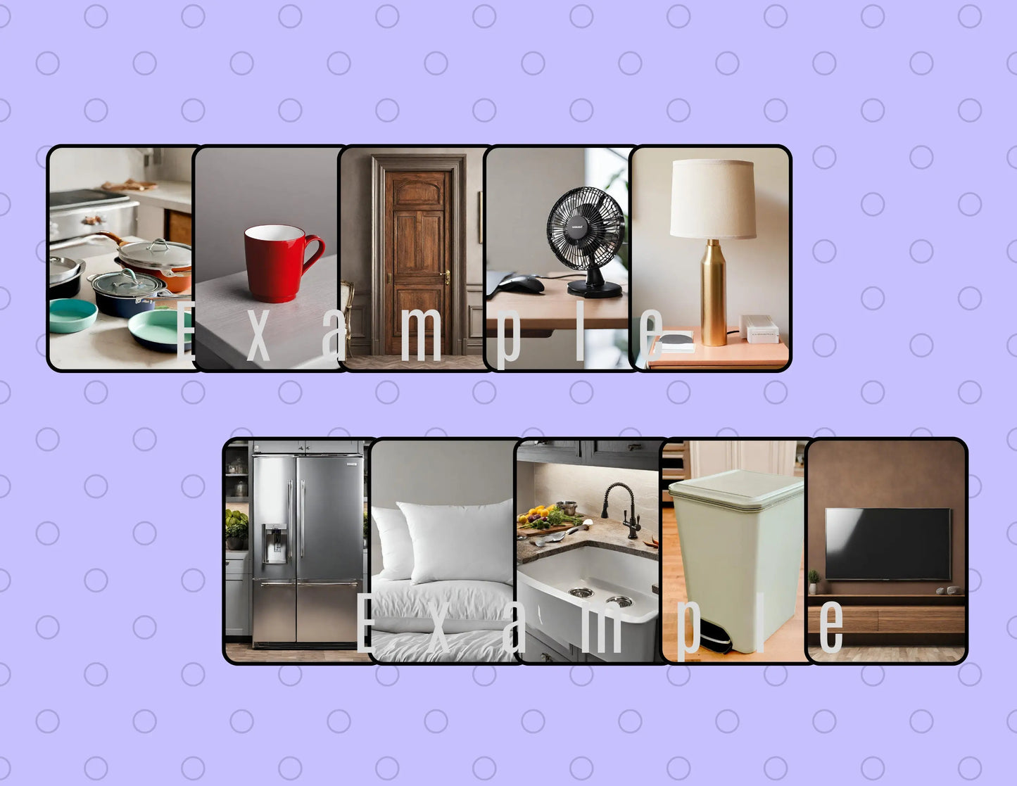 Household Item Printable Flash Cards- 20 Children Flashcards, Preschool Learning, Teach Kids About Everyday Home Items, Instant Download My Store