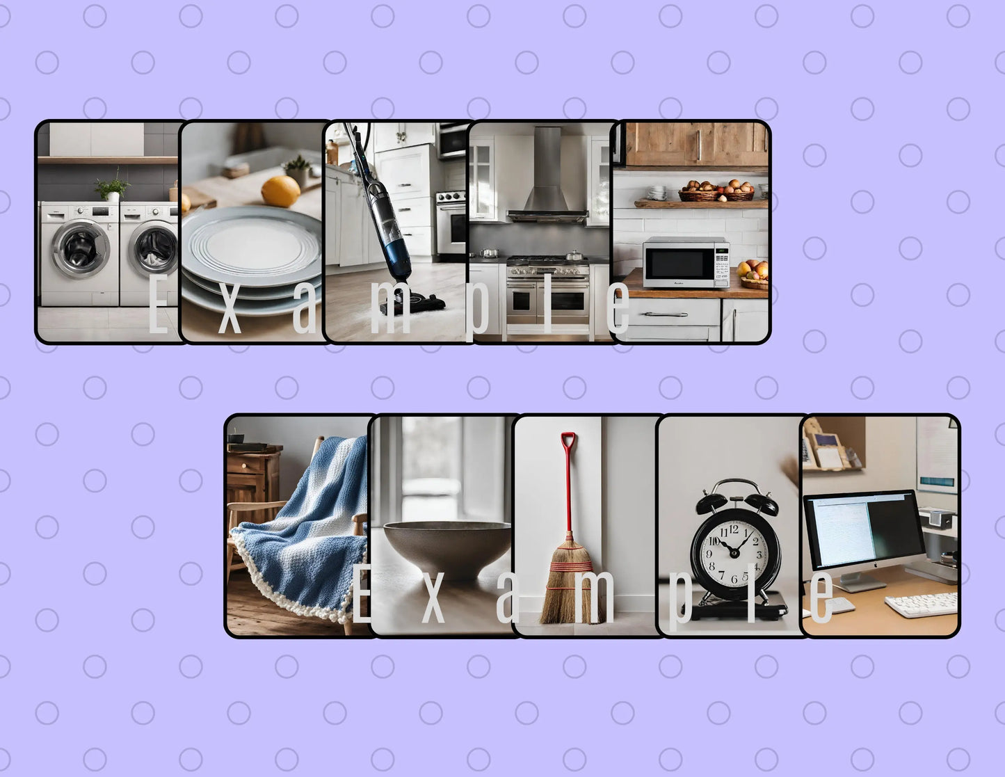 Household Item Printable Flash Cards- 20 Children Flashcards, Preschool Learning, Teach Kids About Everyday Home Items, Instant Download My Store