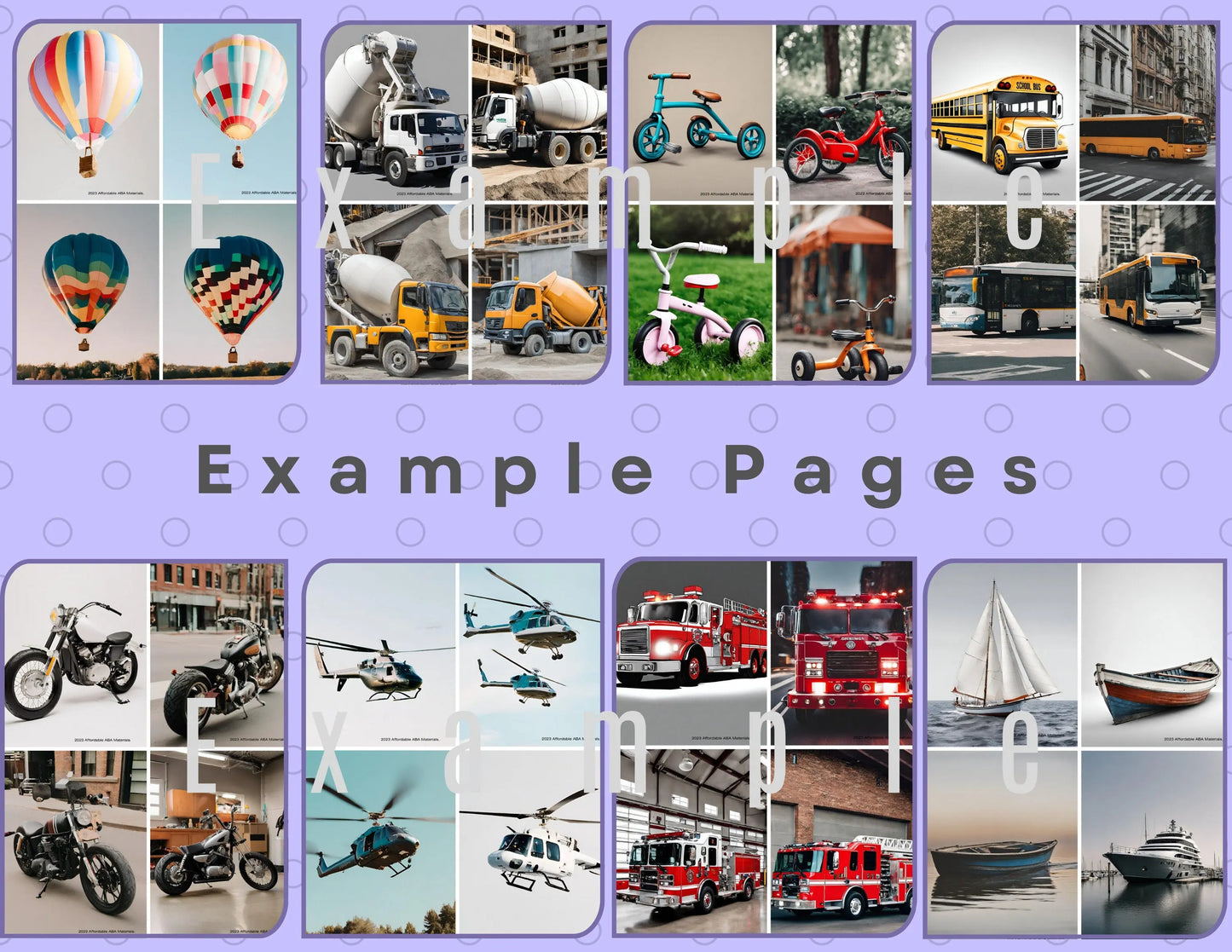 20 Transport Vehicles Flash Cards, Montessori Learning Preschool Flashcards, Back to school, Gift for Kids, Printable Cards, Playroom Cards. My Store