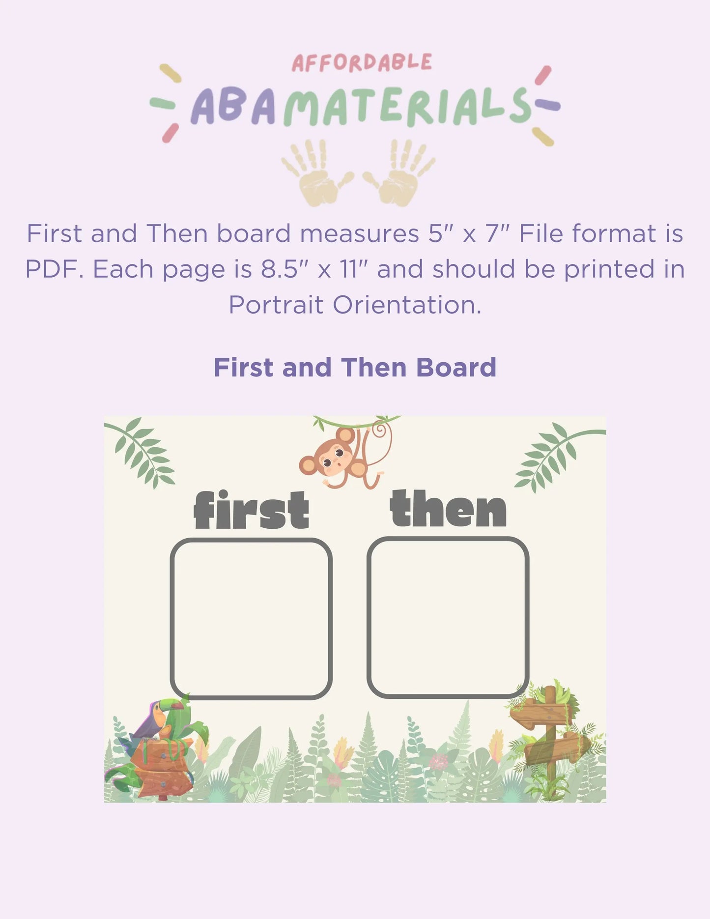 Adorable Animal-Themed MEGA Bundle: Printable First-Then Board, Schedule, and Token Board Matching Set Animal-Inspired Pack Perfect for Kids My Store