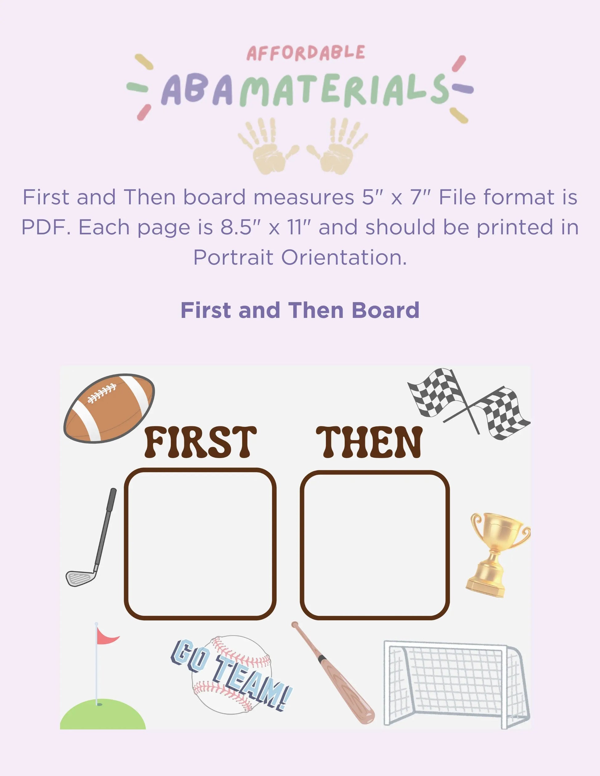 Score Big with our Sports Bundle! Printable First - Then board, schedule, & 5-piece token board for goal-oriented learning and fun routines My Store