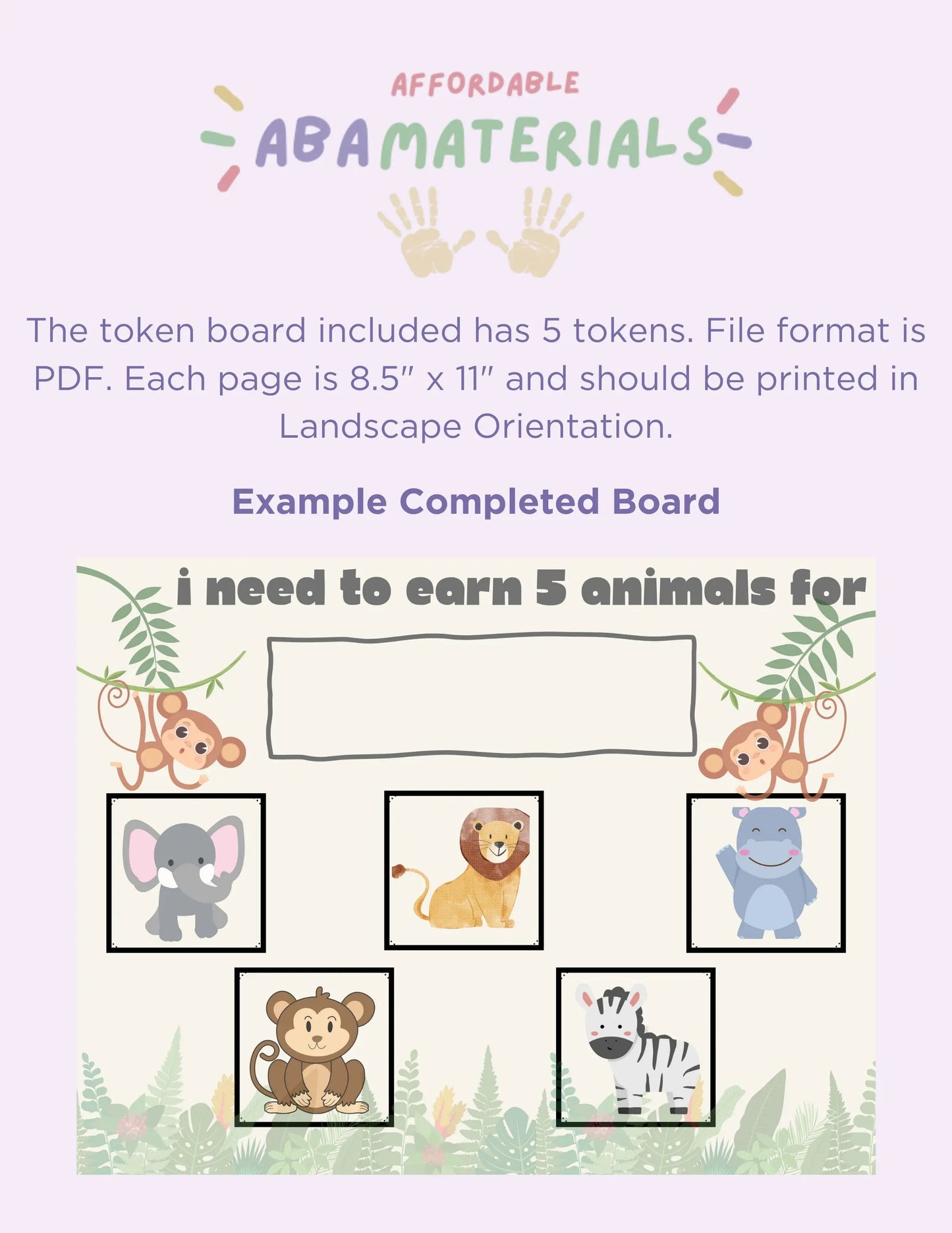 Adorable Animal-Themed MEGA Bundle: Printable First-Then Board, Schedule, and Token Board Matching Set Animal-Inspired Pack Perfect for Kids My Store