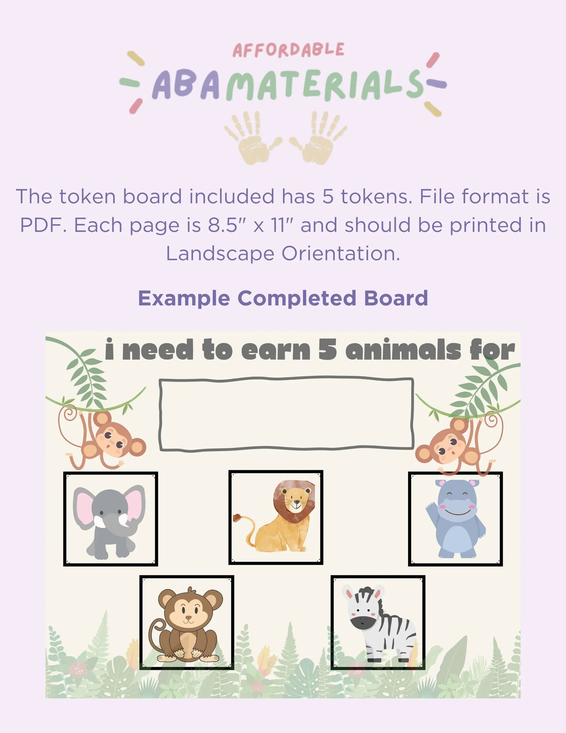 Adorable Animal-Themed MEGA Bundle: Printable First-Then Board, Schedule, and Token Board Matching Set Animal-Inspired Pack Perfect for Kids My Store