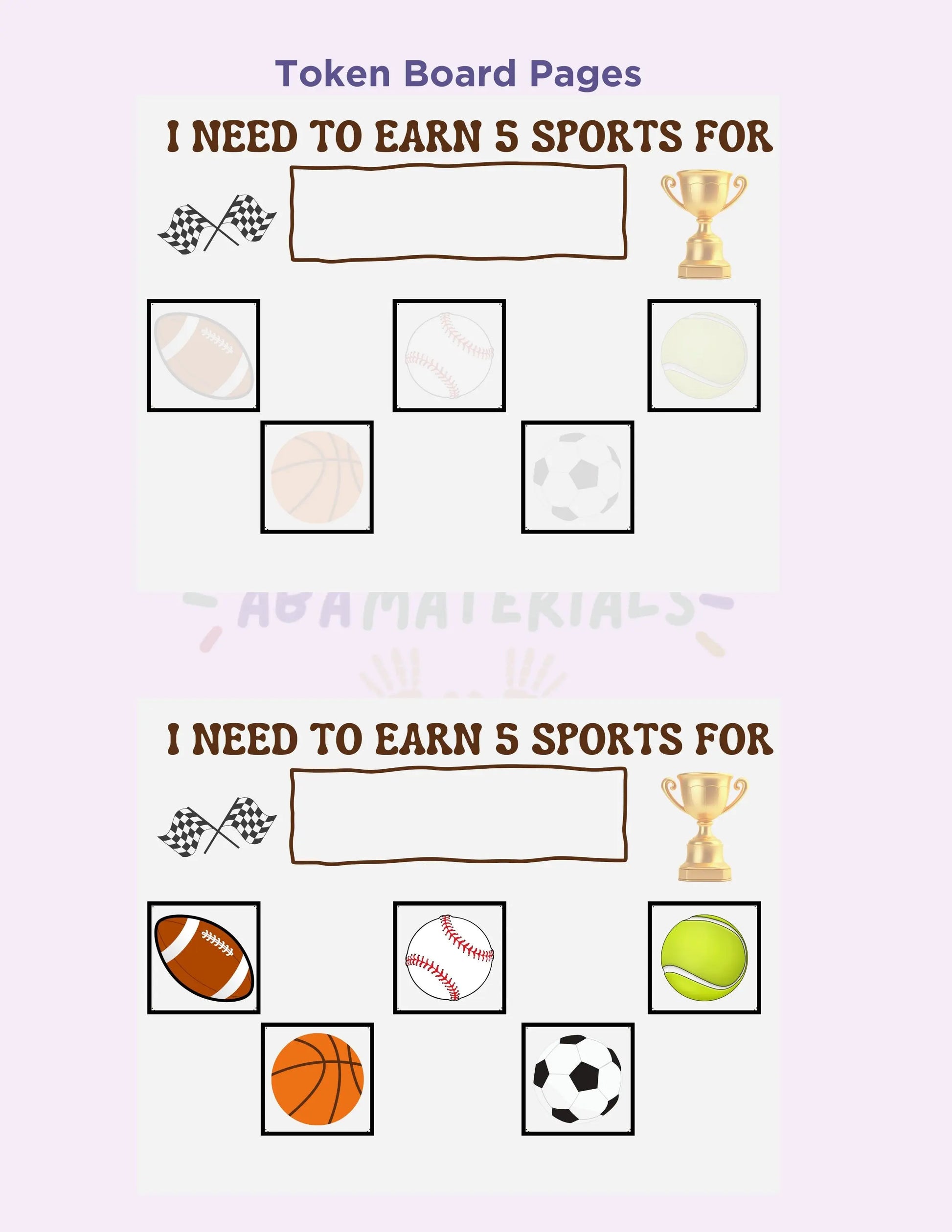 Score Big with our Sports Bundle! Printable First - Then board, schedule, & 5-piece token board for goal-oriented learning and fun routines My Store