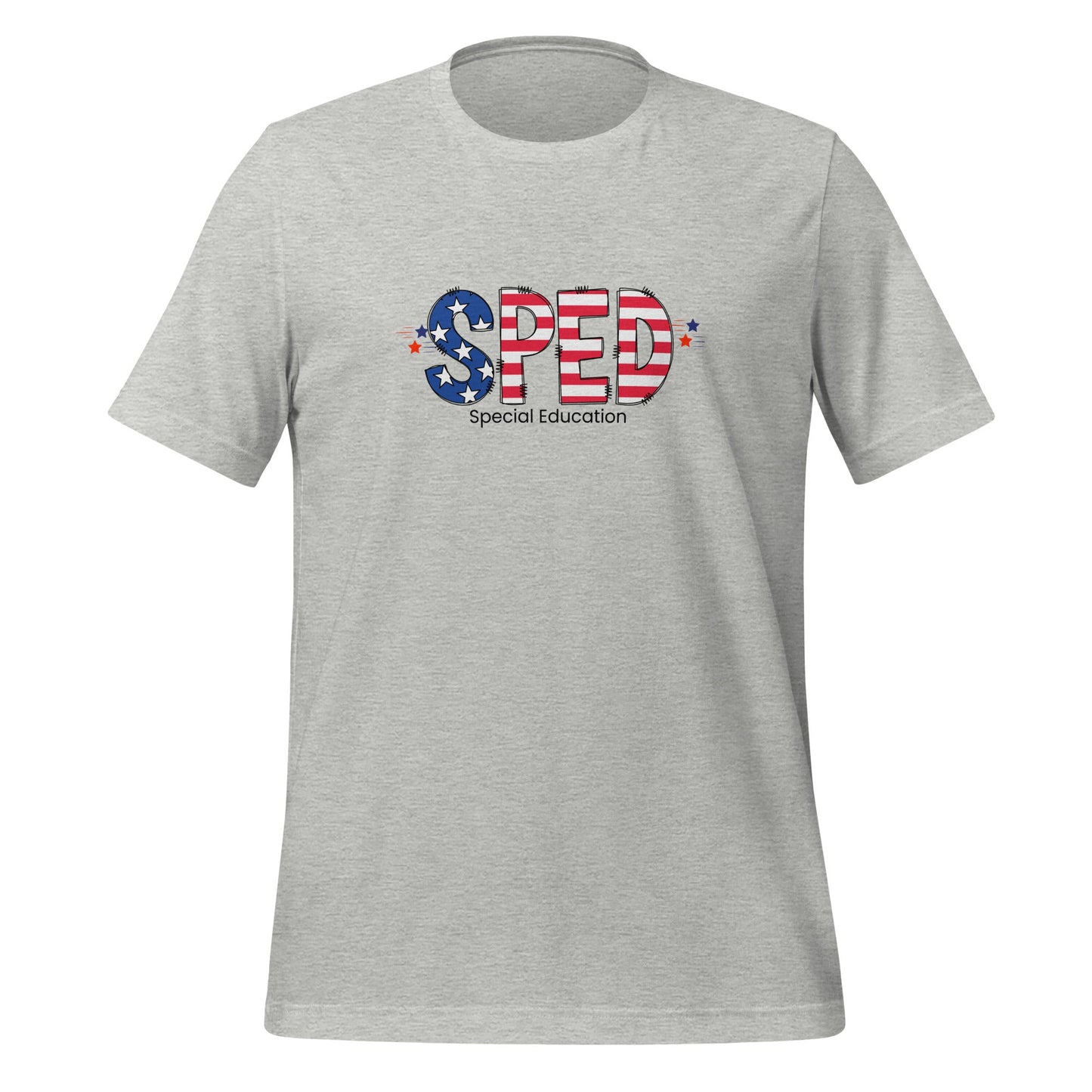Patriotic Shirt for Special Educators-Celebrate Independence Day in Style with this Red White and Blue Unisex Shirt Affordable ABA Materials